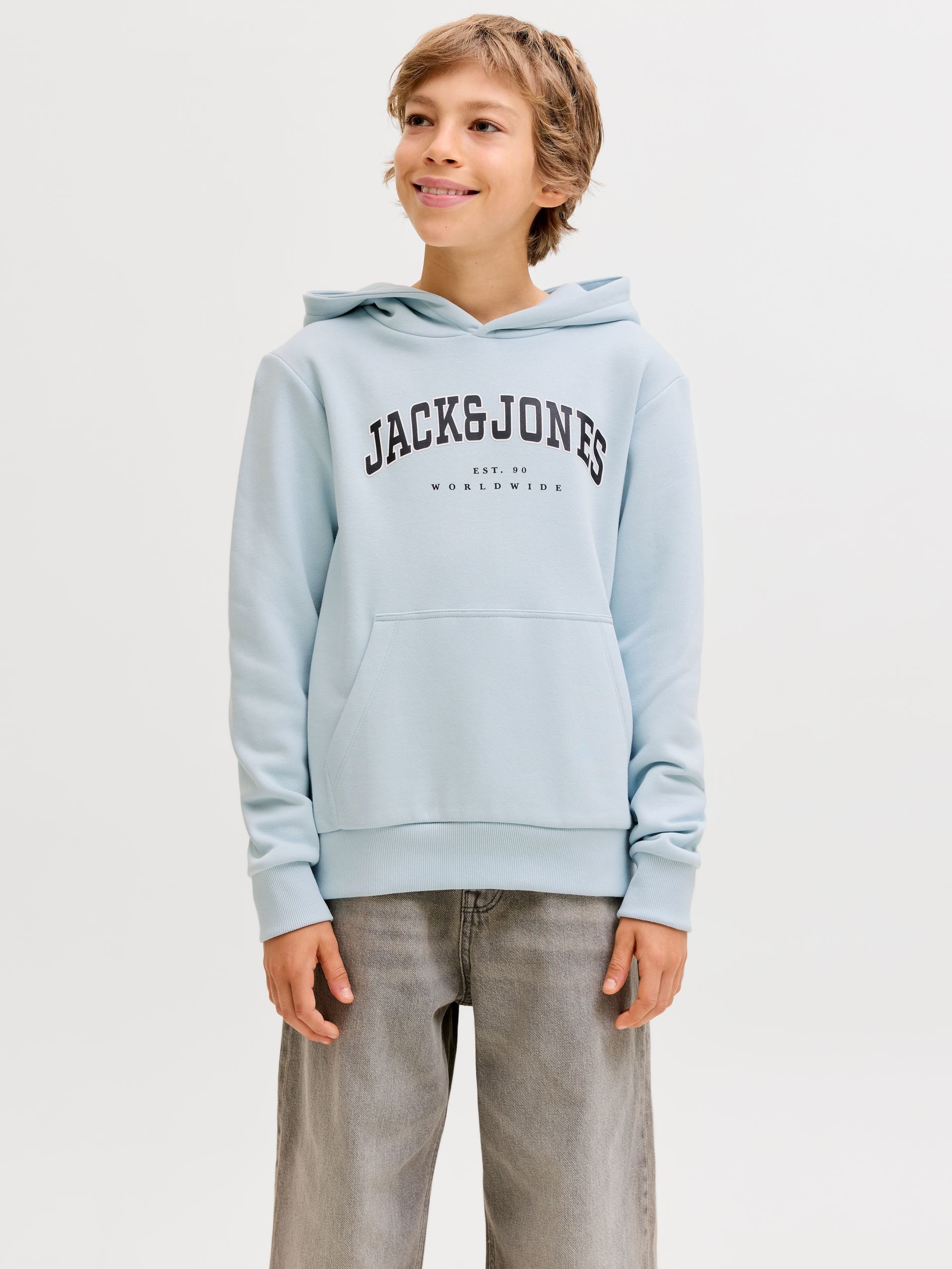 Jack & Jones Junior Sweatshirt JJECALEB VARSITY SWEAT HOOD JNR