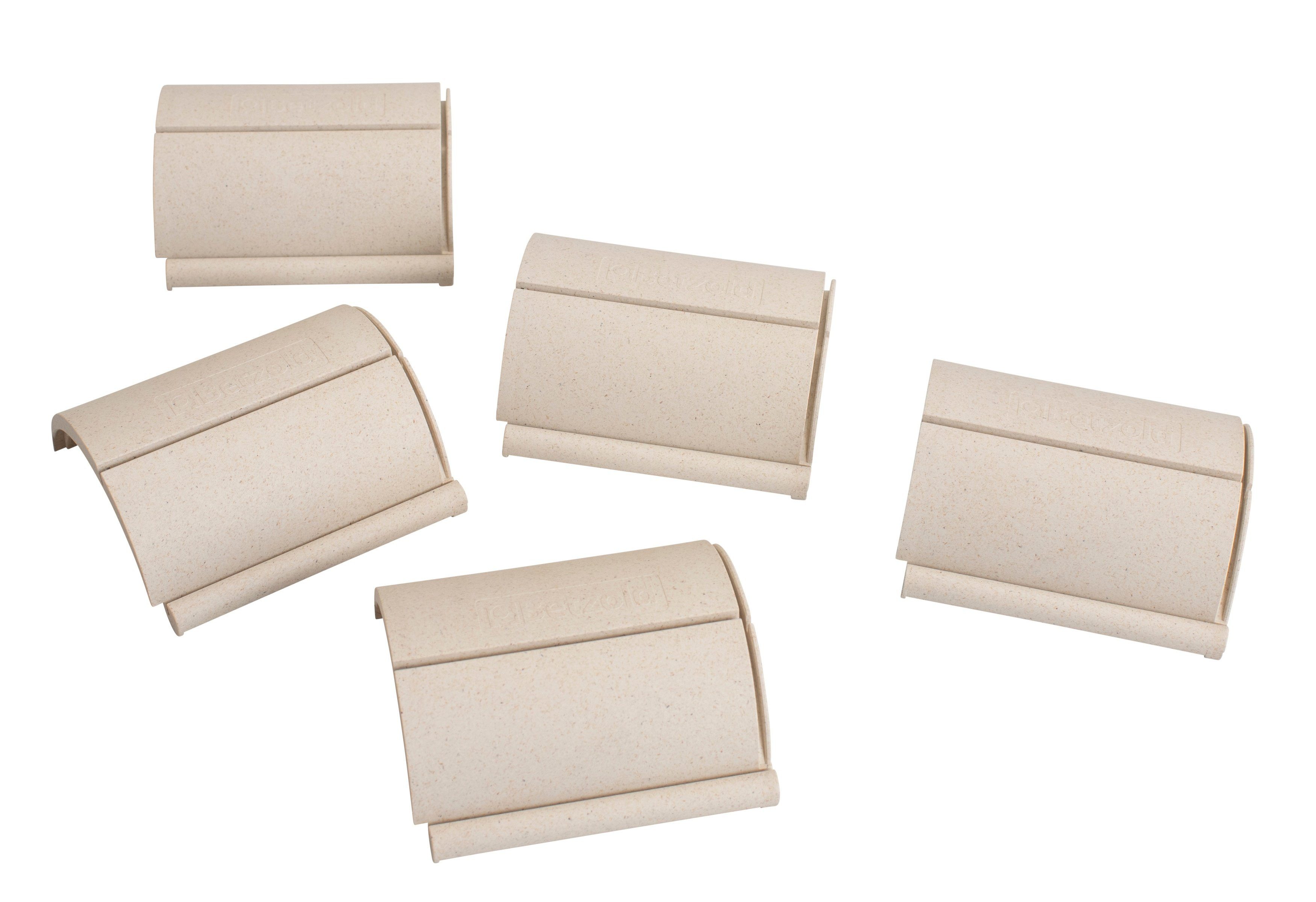 Betzold Bilderleiste Kombi-Setzleiste aus treeNside Material - 5 Stück Kartenhalter beige