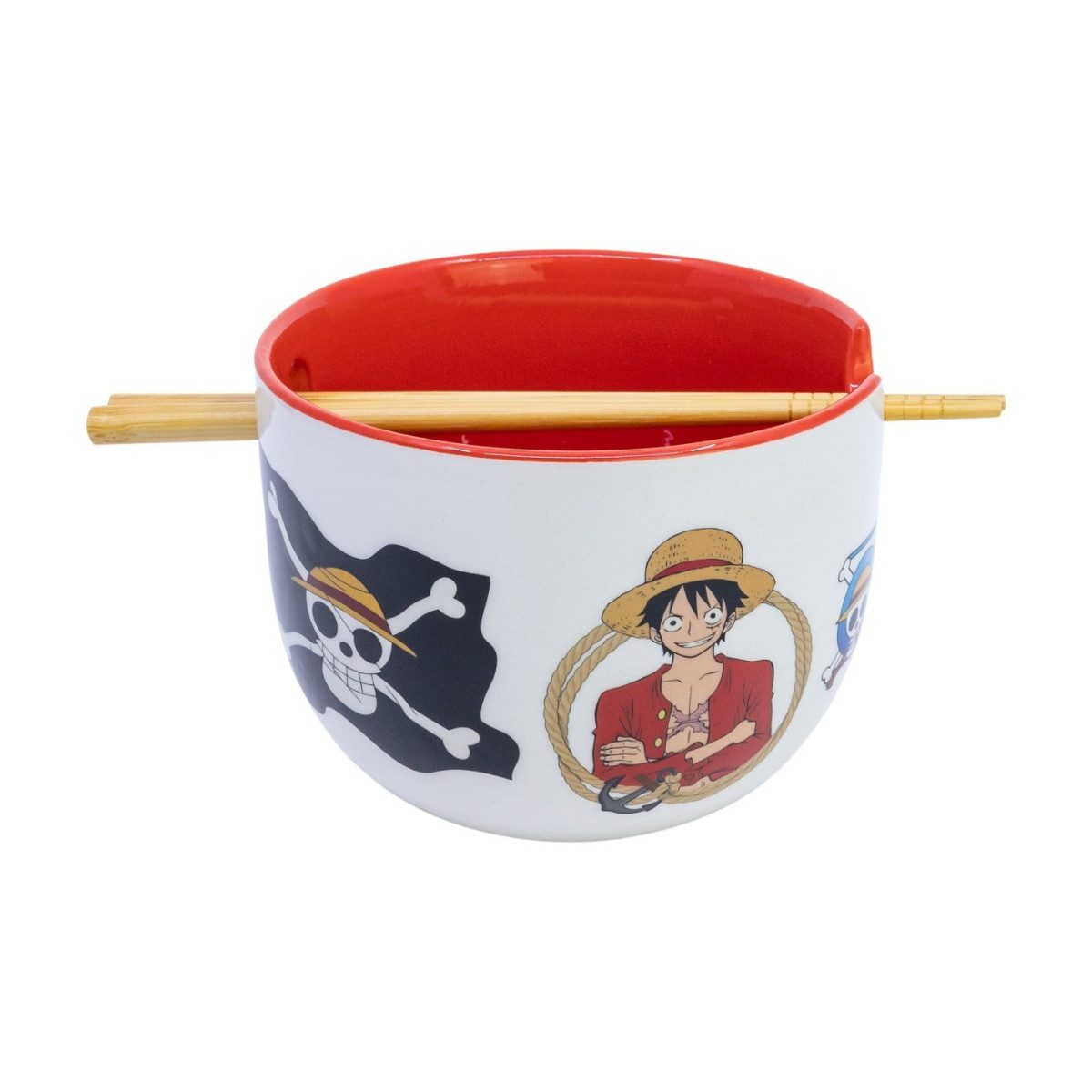 One Piece Schüssel Ramen Schüssel 2515 ml mit Stäbchen Geschenkbox, Keramik