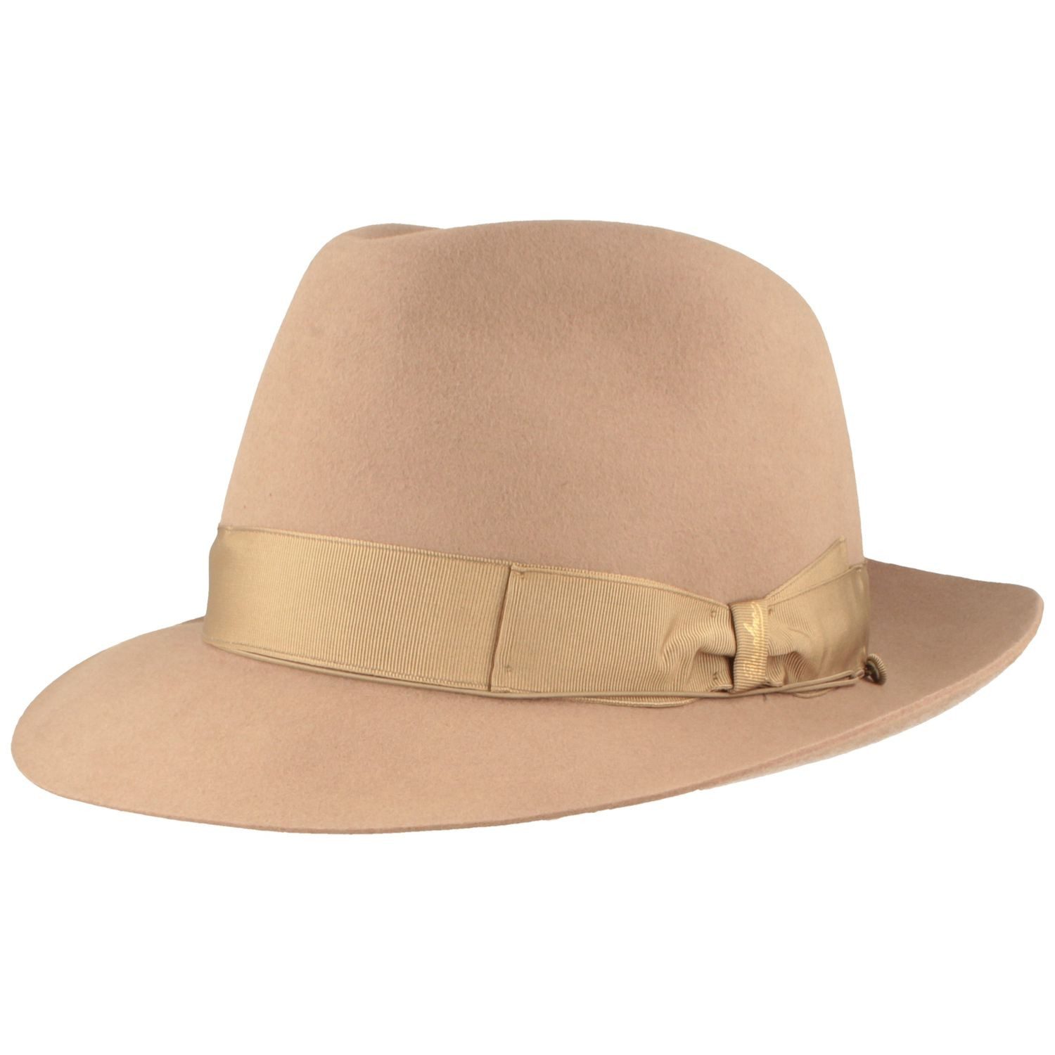Borsalino Filzhut edler Haarfilzhut mit mittelbreiter Krempe