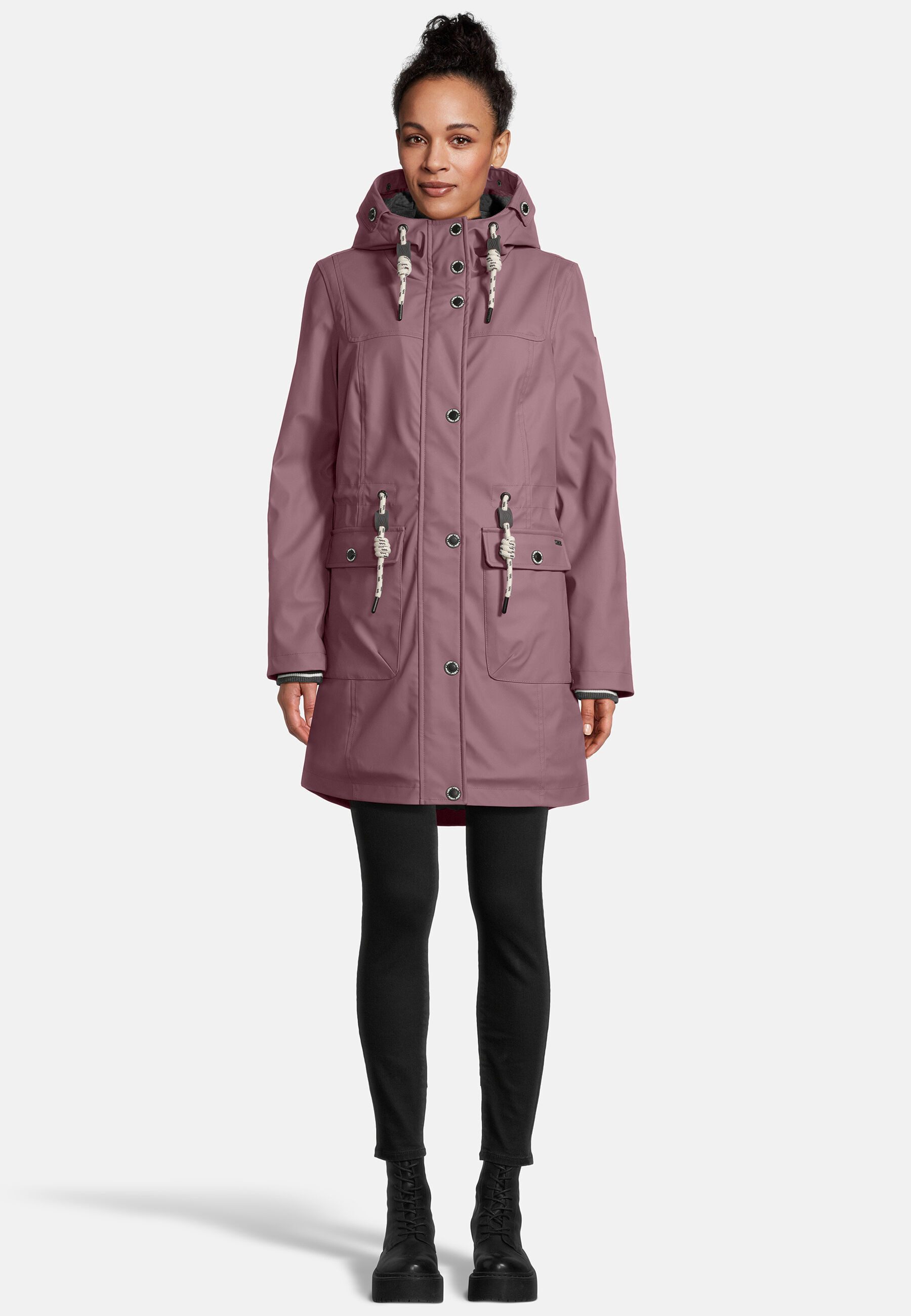 New View Regenjacke Lillie mit weitenregulierbarer Kapuze