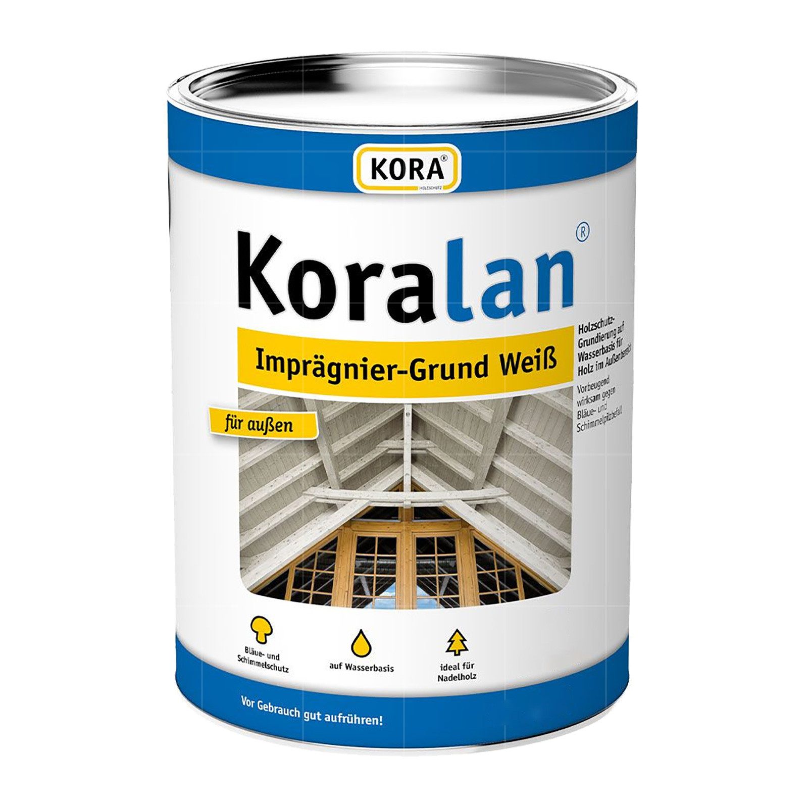 KORA Holzgrundierung Koralan Imprägniergrund Weiss - 0.75 Ltr