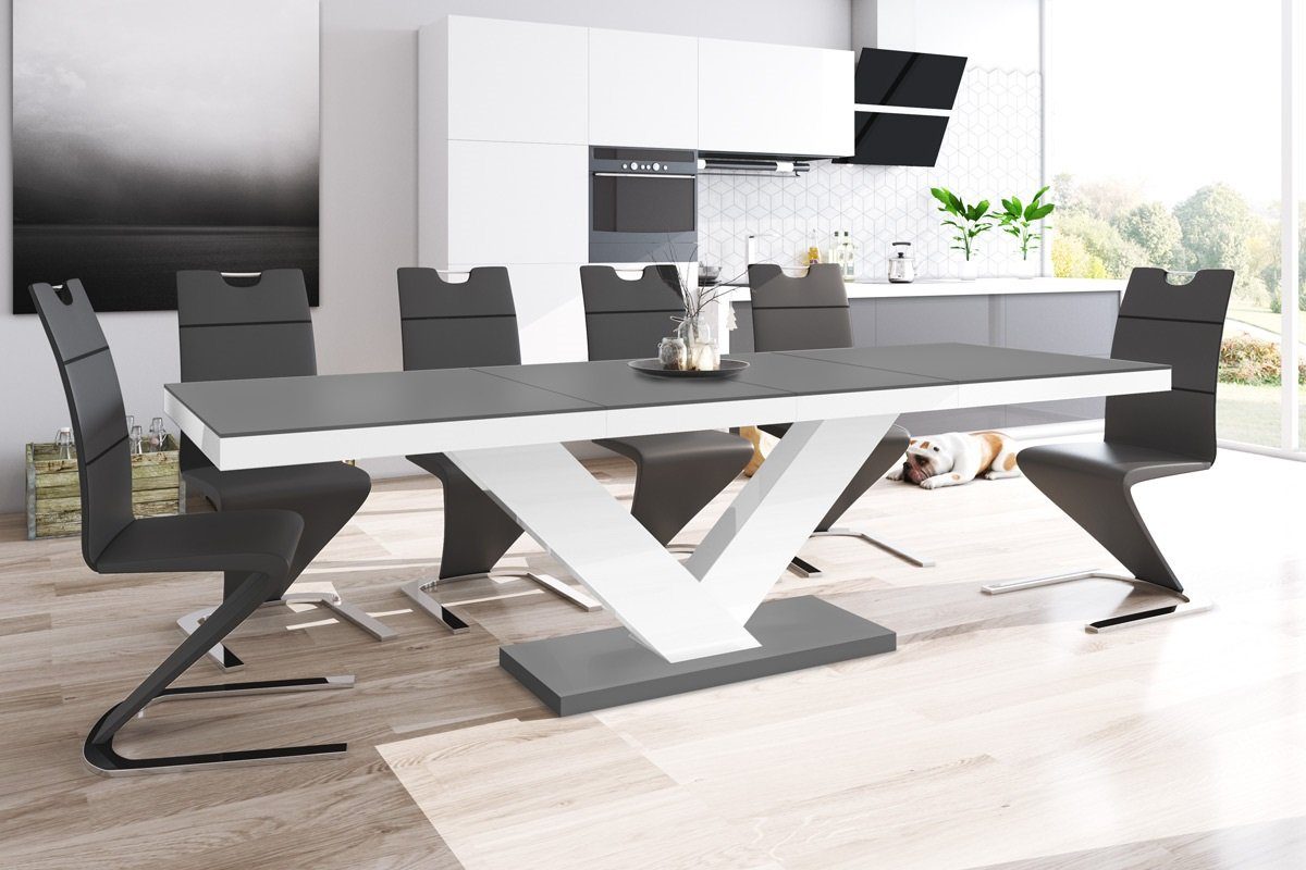 designimpex Esstisch Design HE-999 Grau Anthrazit günstig online kaufen
