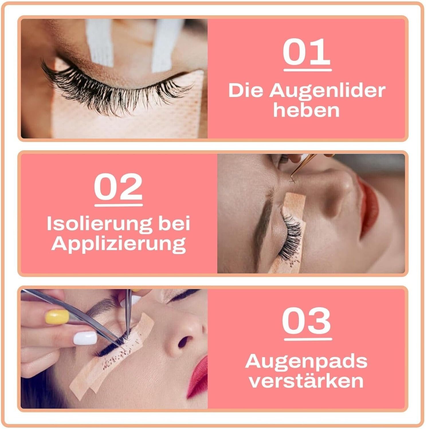 3M Augenlid-Tape Micropore 3M Tape Wimpernverlängerung Vliespflaster Hellbraun Haut Hohe Haftbarkeit – Bild 5 von 5
