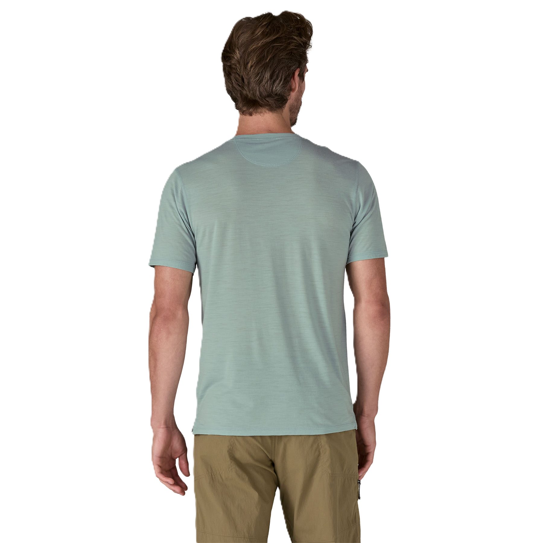 Patagonia T-Shirt Patagonia Cap Cool Merino Blend Grap Fitz Roy Shirt Herren