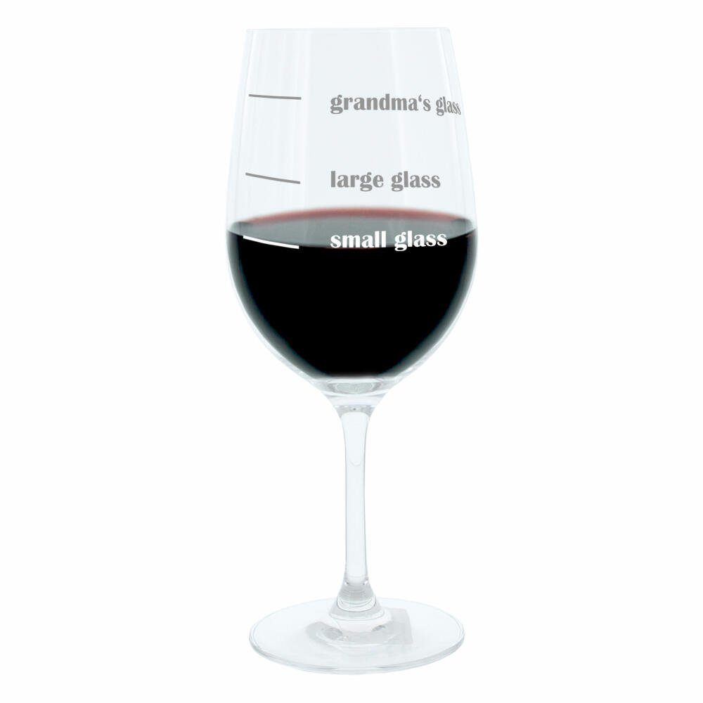 LEONARDO Weinglas XL Grandmas Glass, Glas, lasergraviert