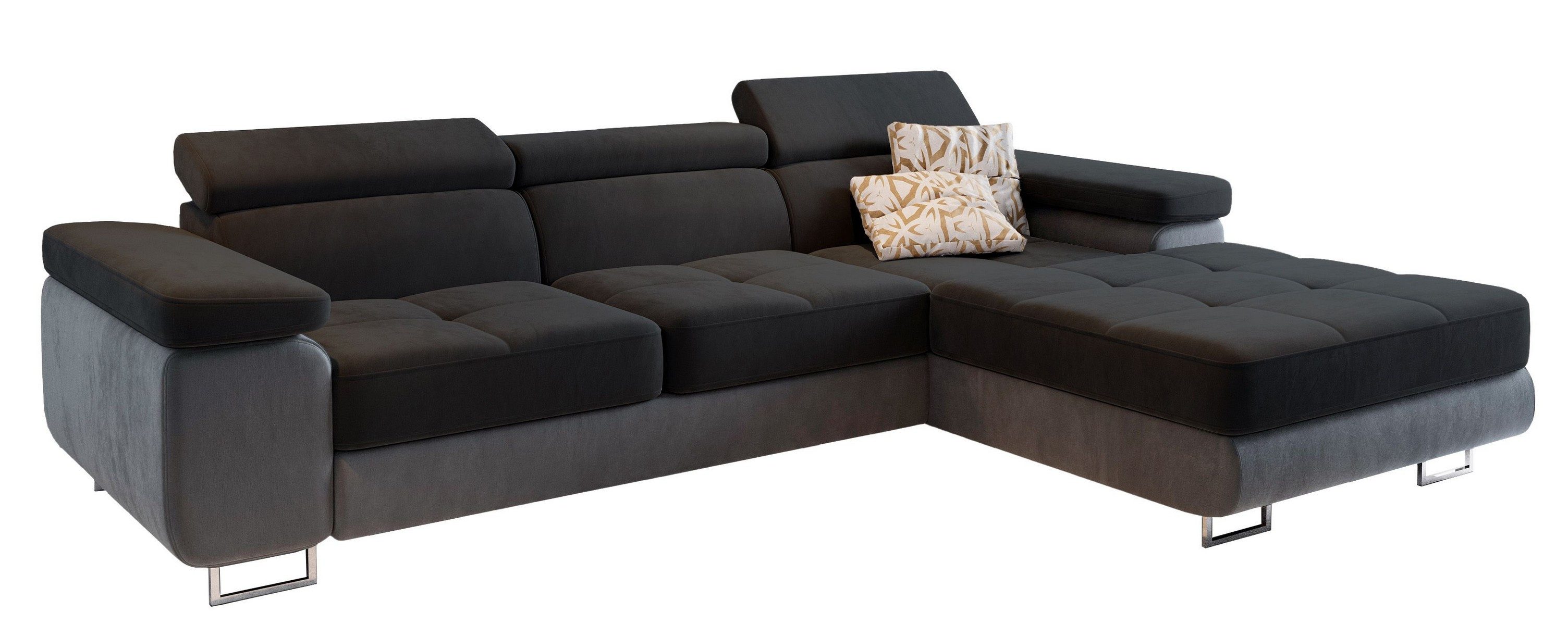 Masseno Ecksofa ELMA mit Schlaffunktion L-Form, günstig online kaufen