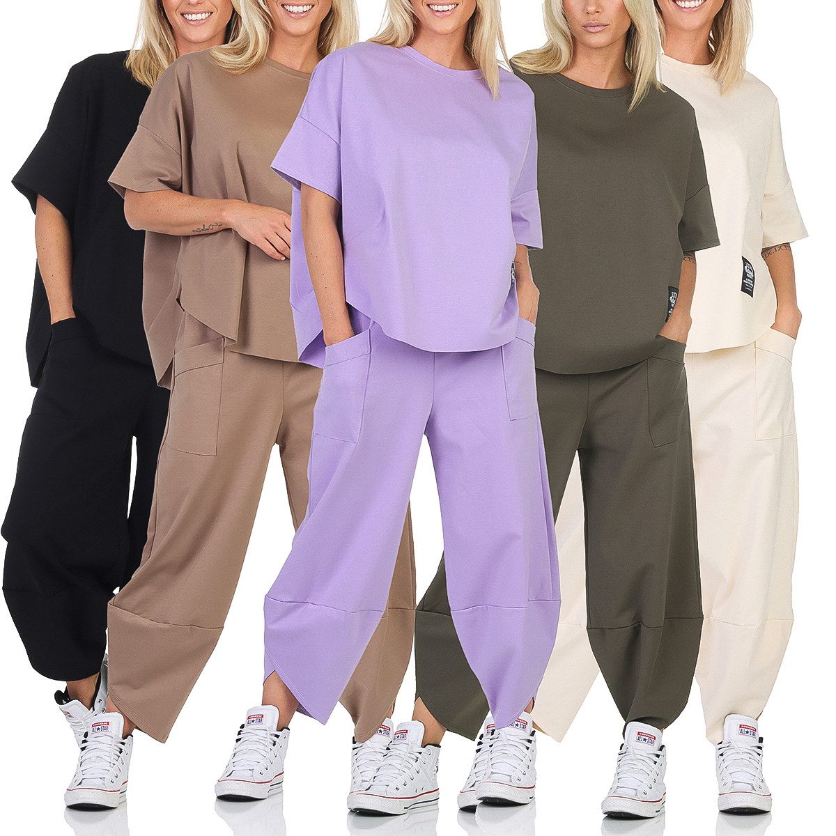 simaranda Jogginganzug Damen Jogginganzug 6170 36-42 Weiß – Bild 5 von 5