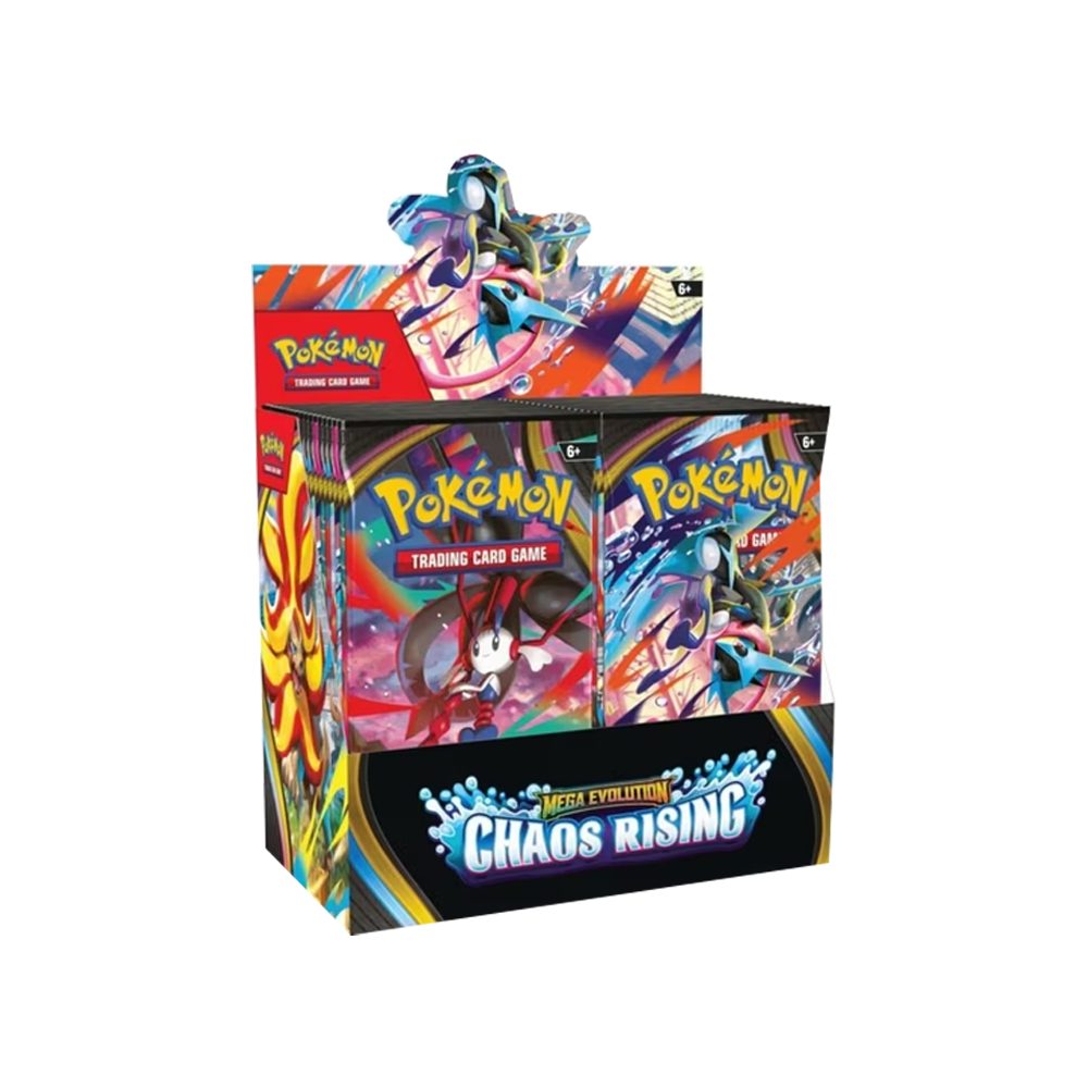 The Pokémon Company Sammelkarte Pokemon Mega Evolution Chaos Rising Booster Display ME04 Englisch