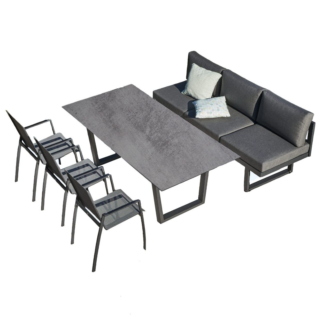 ᐅ CASA DOMA GartenEssgruppe Aragona/Falerna/Mineo, (GartenmöbelSet, 5