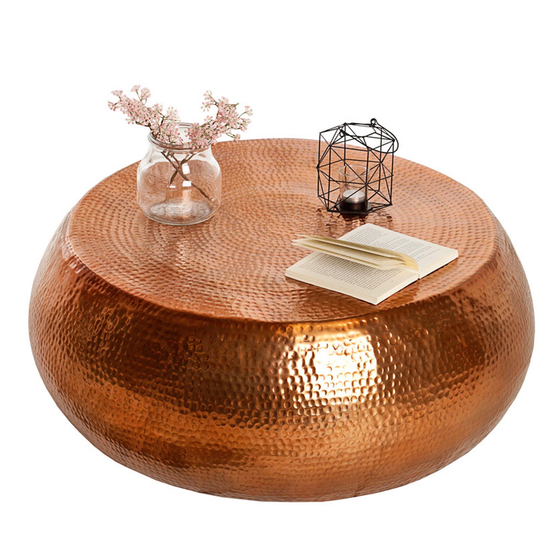 riess-ambiente Couchtisch ORIENT Ø80cm kupfer (Einzelartikel, 1-St), Wohnzi günstig online kaufen