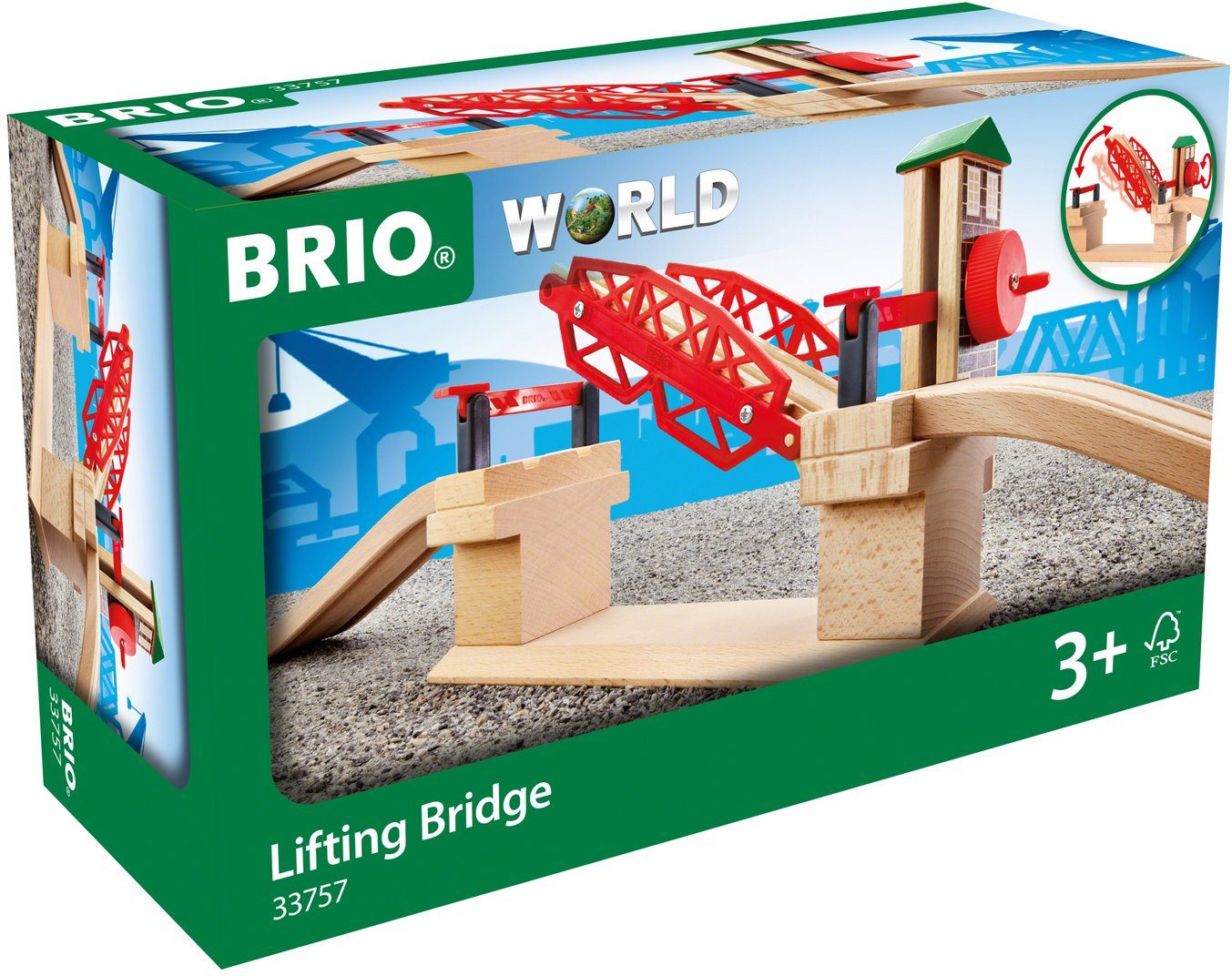 BRIO® Spielzeugeisenbahn-Brücke BRIO® WORLD, Hebebrücke