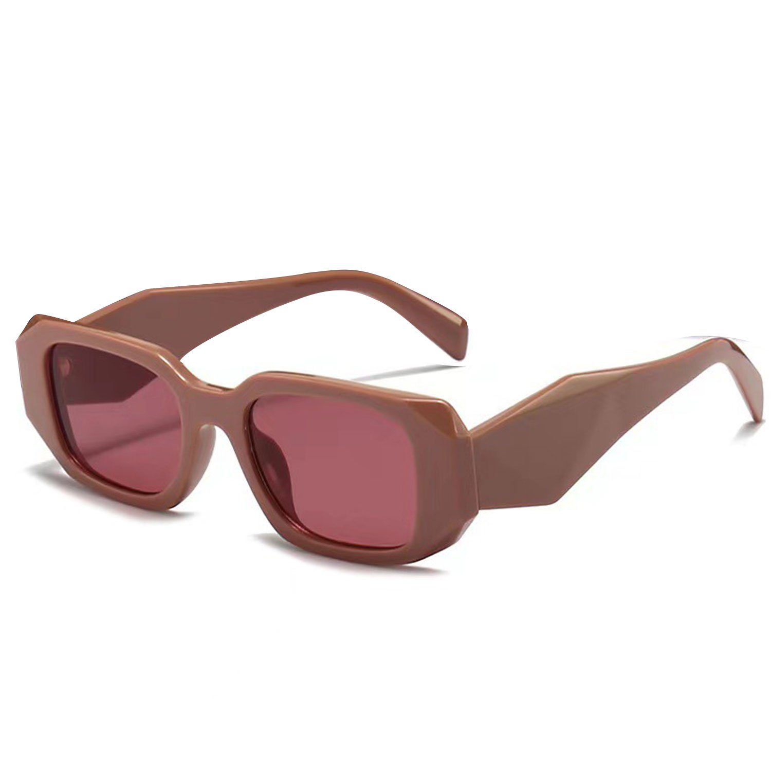 Sonnenbrille Teerahmen für Damen MAGICSHE Retro und Mode Herren Sonnenbrillen UV Sonnenbrille beständige Rechteckige