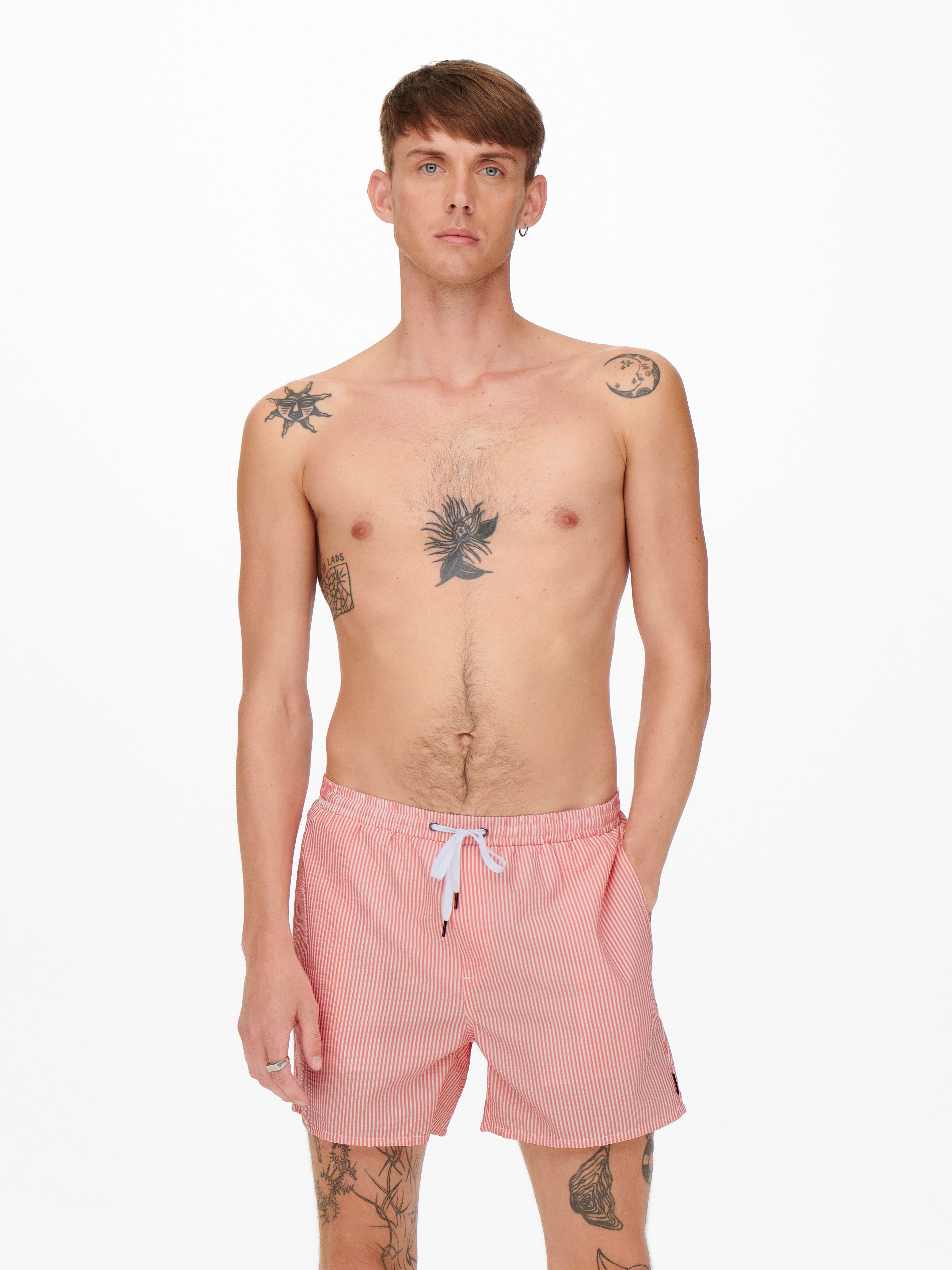 Only & Sons Badehose ONSTED STRIPE SEERSUCKER SWIM NOOS