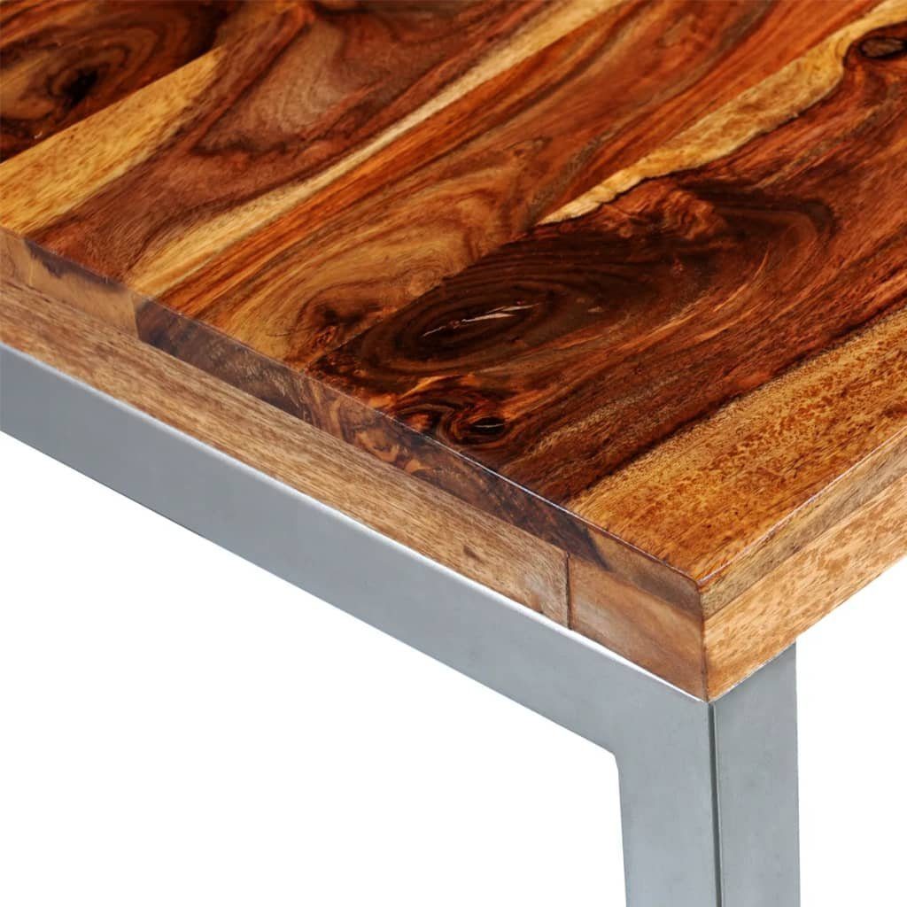 Massivholz Schreibtisch furnicato Stahlbeinen mit Esstisch (1-St)
