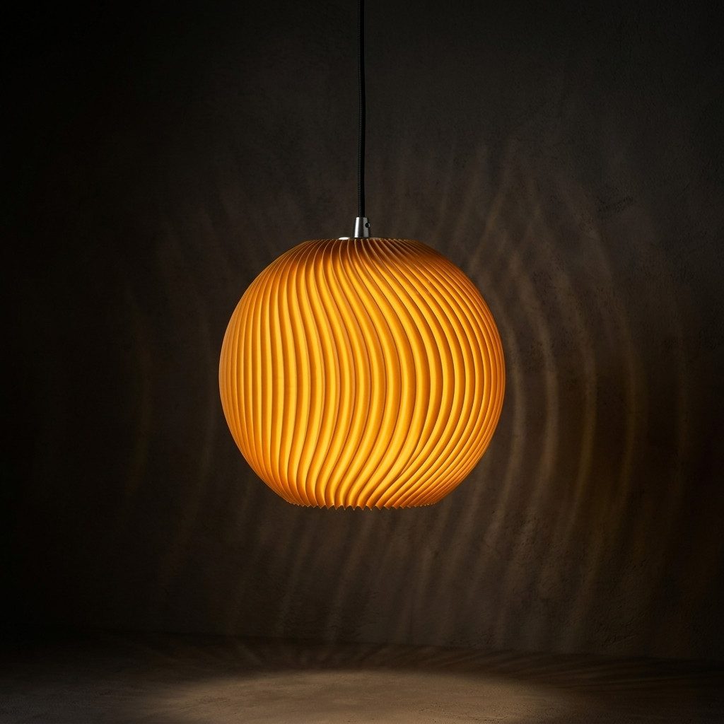 Roomberry Lampenschirm Onda Lampenschirm — Pendelleuchte Kugel, Designer Lampenschirm