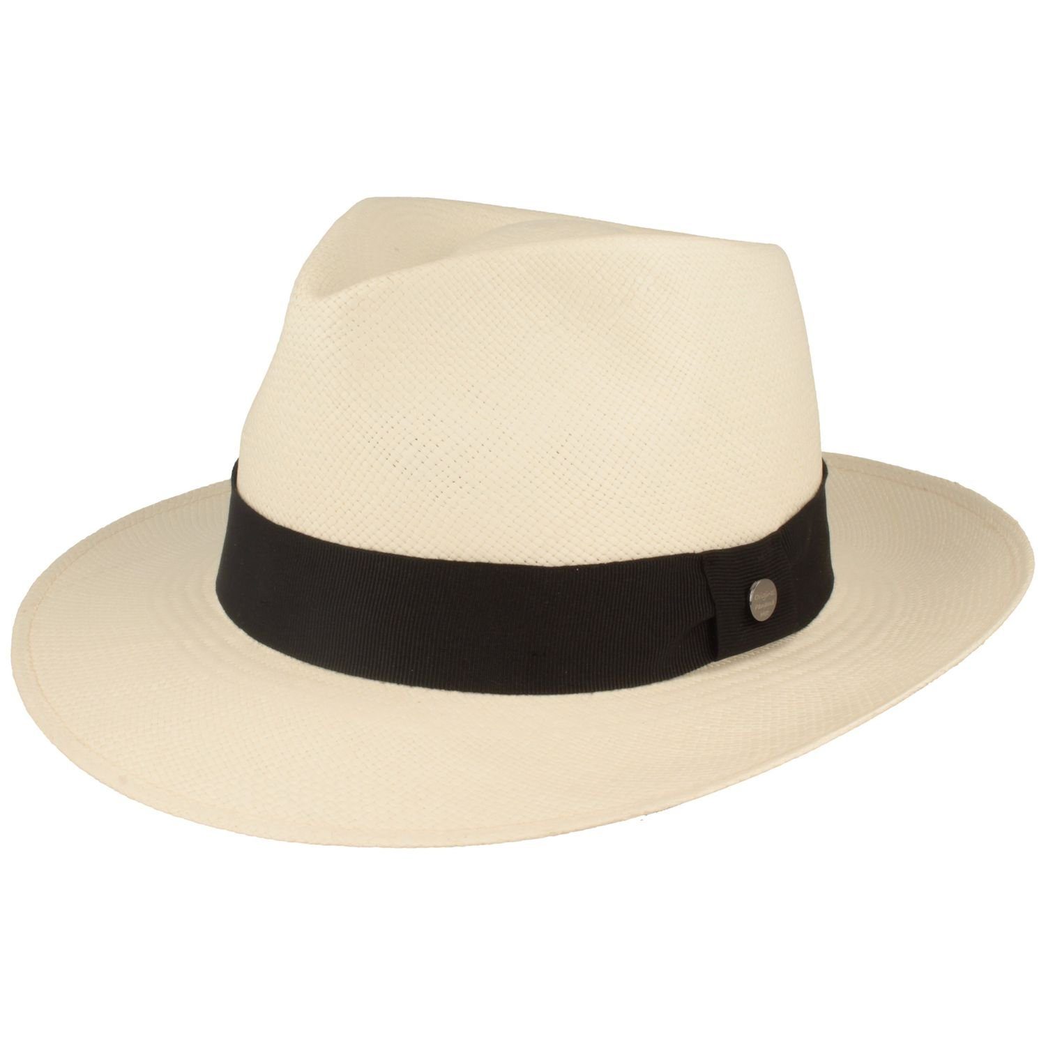 Breiter Strohhut Bogart Panama Hut mit UV-Schutz 50 & Ripsband