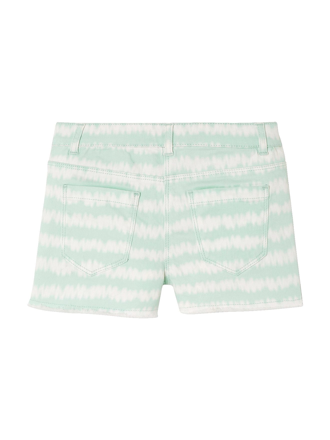 vertbaudet Shorts Mädchen Shorts, Batikmuster Bundweite verstellbar