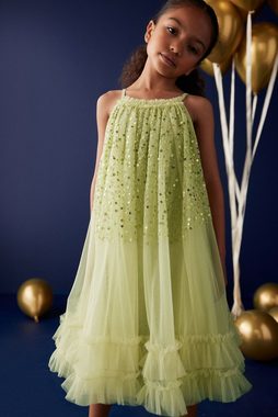 Next Partykleid Trapezkleid für besondere Anlässe mit Netzstoff (1-tlg)