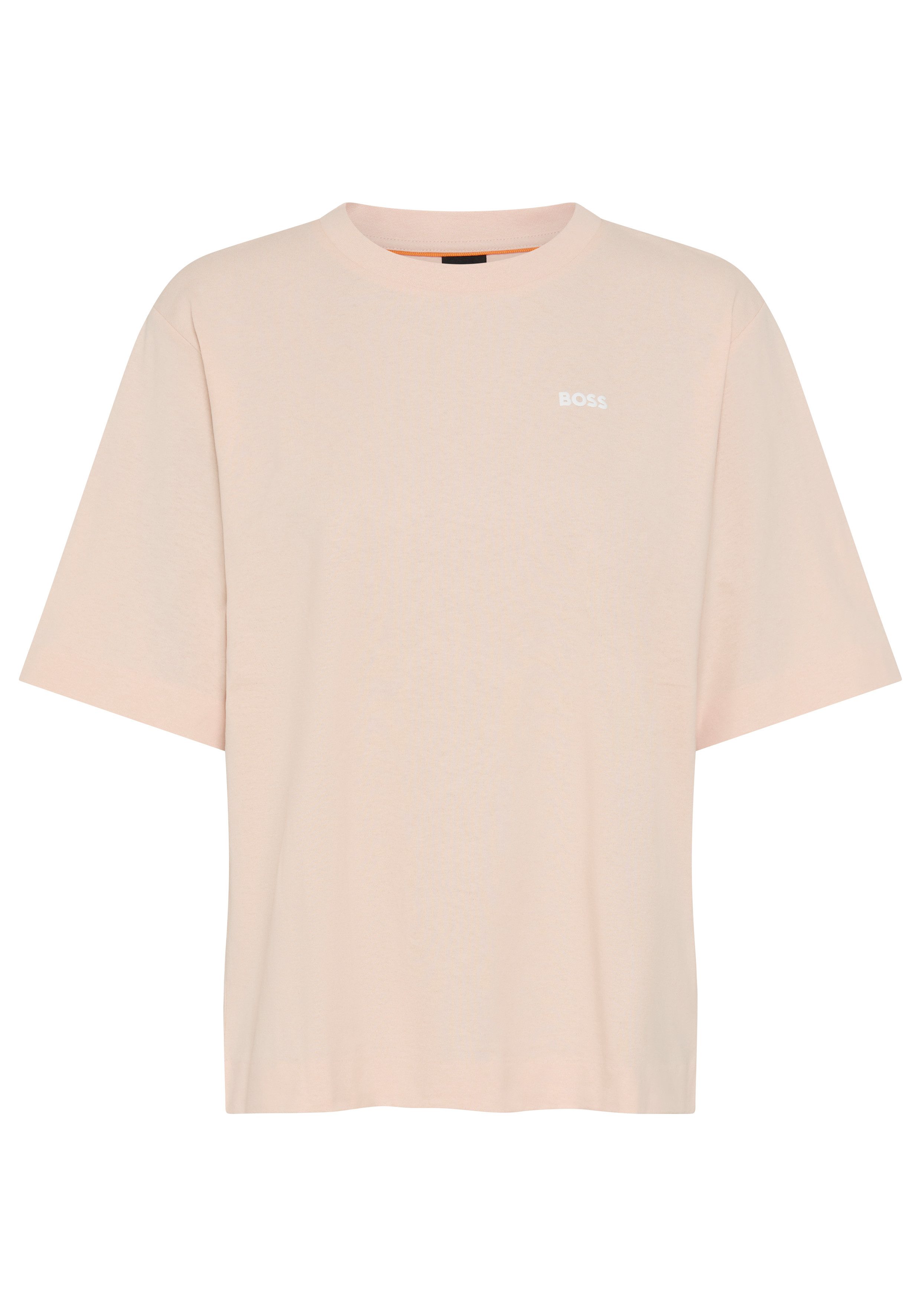 BOSS ORANGE T-Shirt Eregular Premium Damenmode mit Logo-Detail, Relaxed Fit