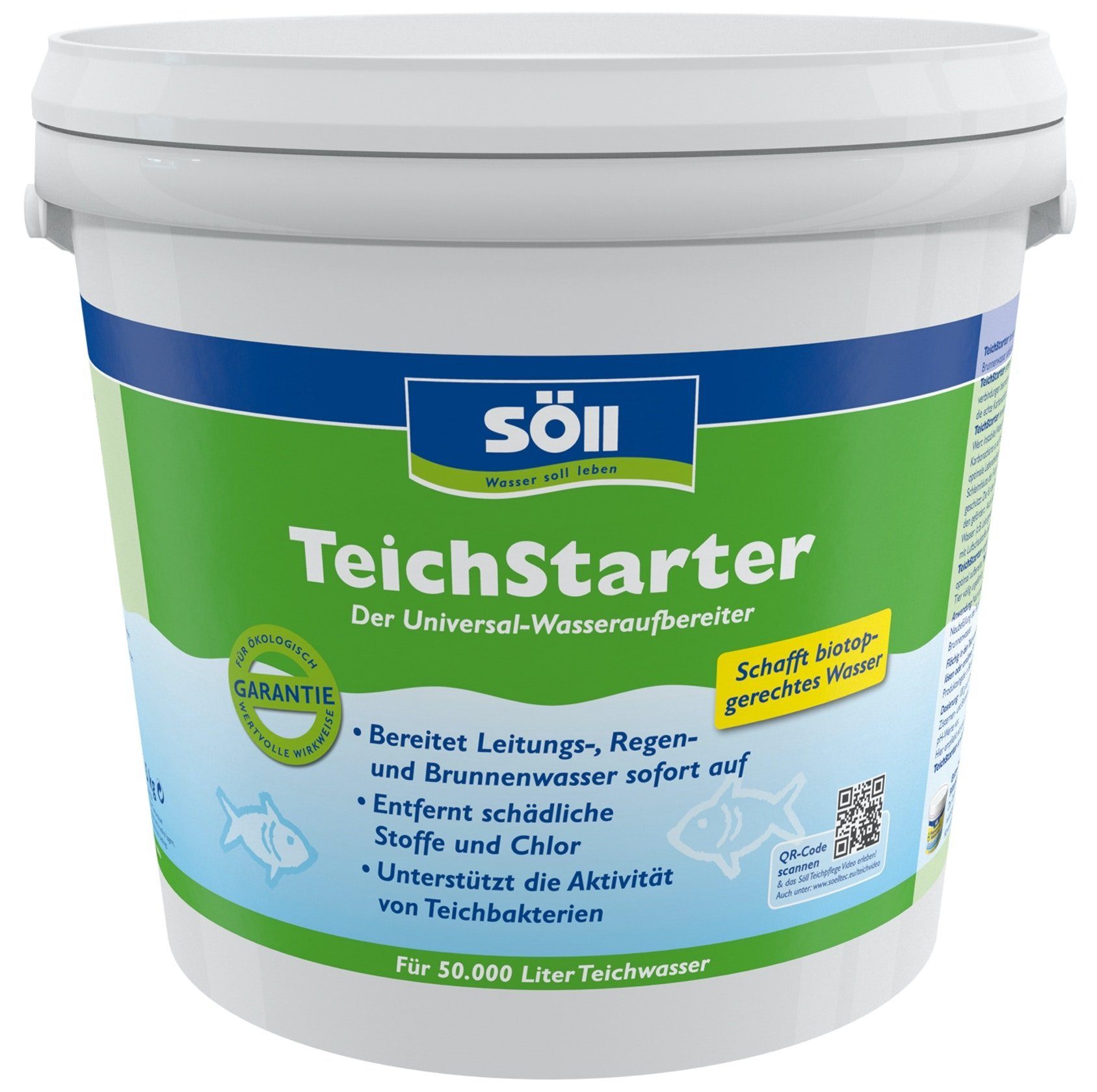 SÖLL Gartenpflege-Set Söll Wasseraufbereiter 5 Kg Teichstarter für 50 Qbm