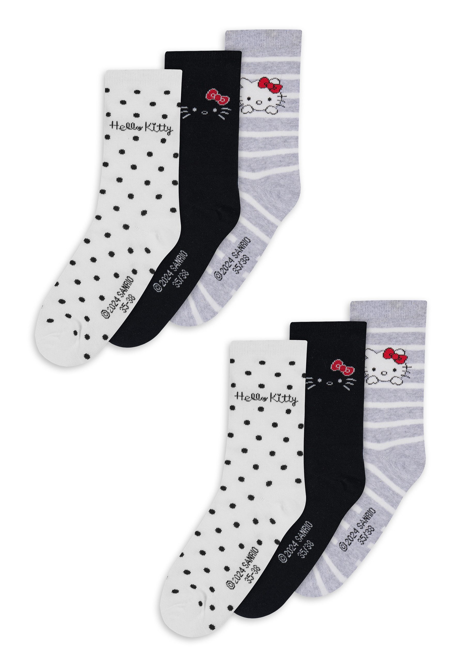 ONOMATO! Носки Hello Kitty Damen Носки 6er Pack (6-Paar)