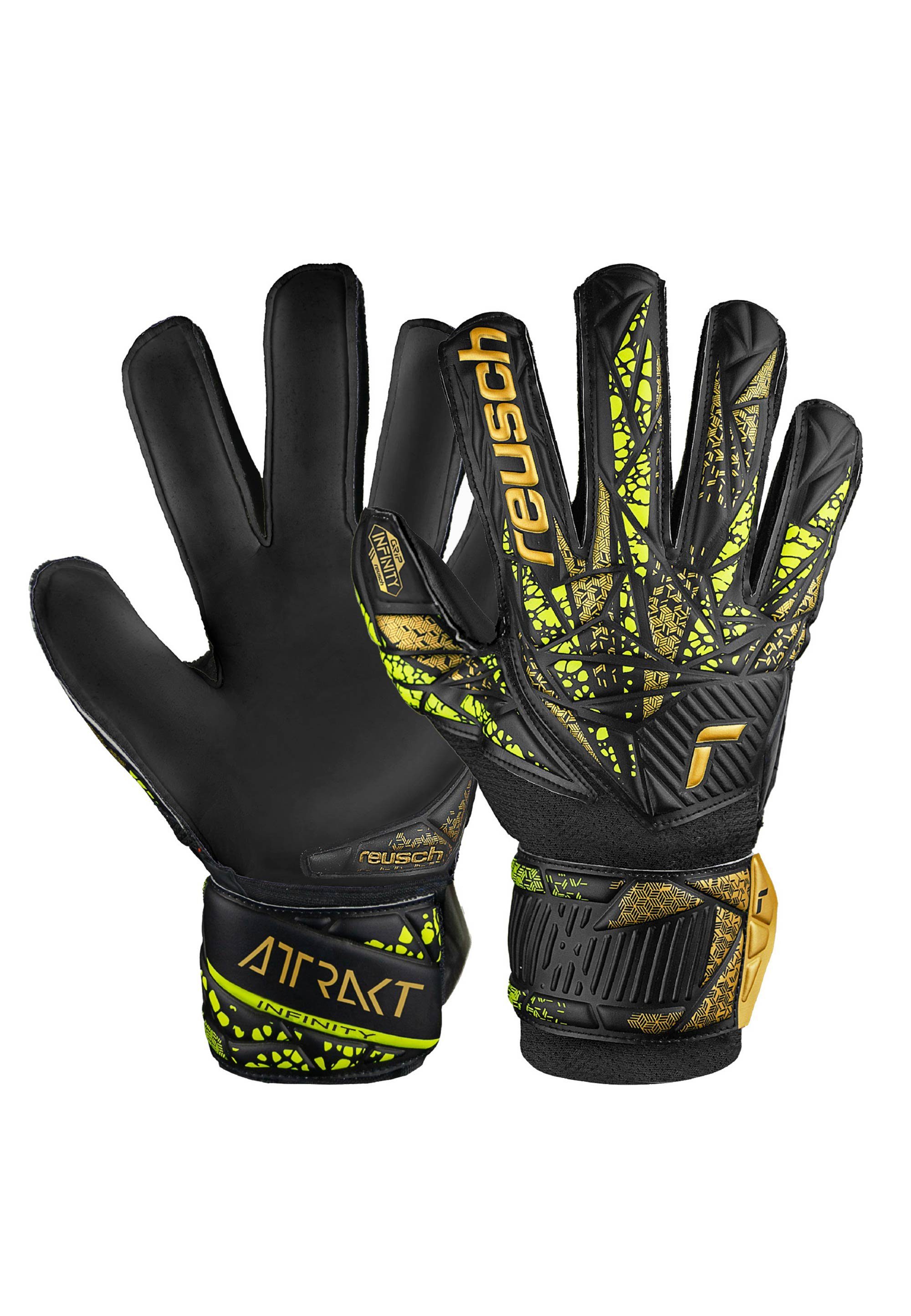 Reusch Torwarthandschuhe Attrakt Infinity Junior Finger Support mit Expanse Cut