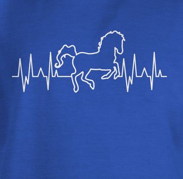 Shirtracer T-Shirt Pferd Herzschlag - weiß Pferd
