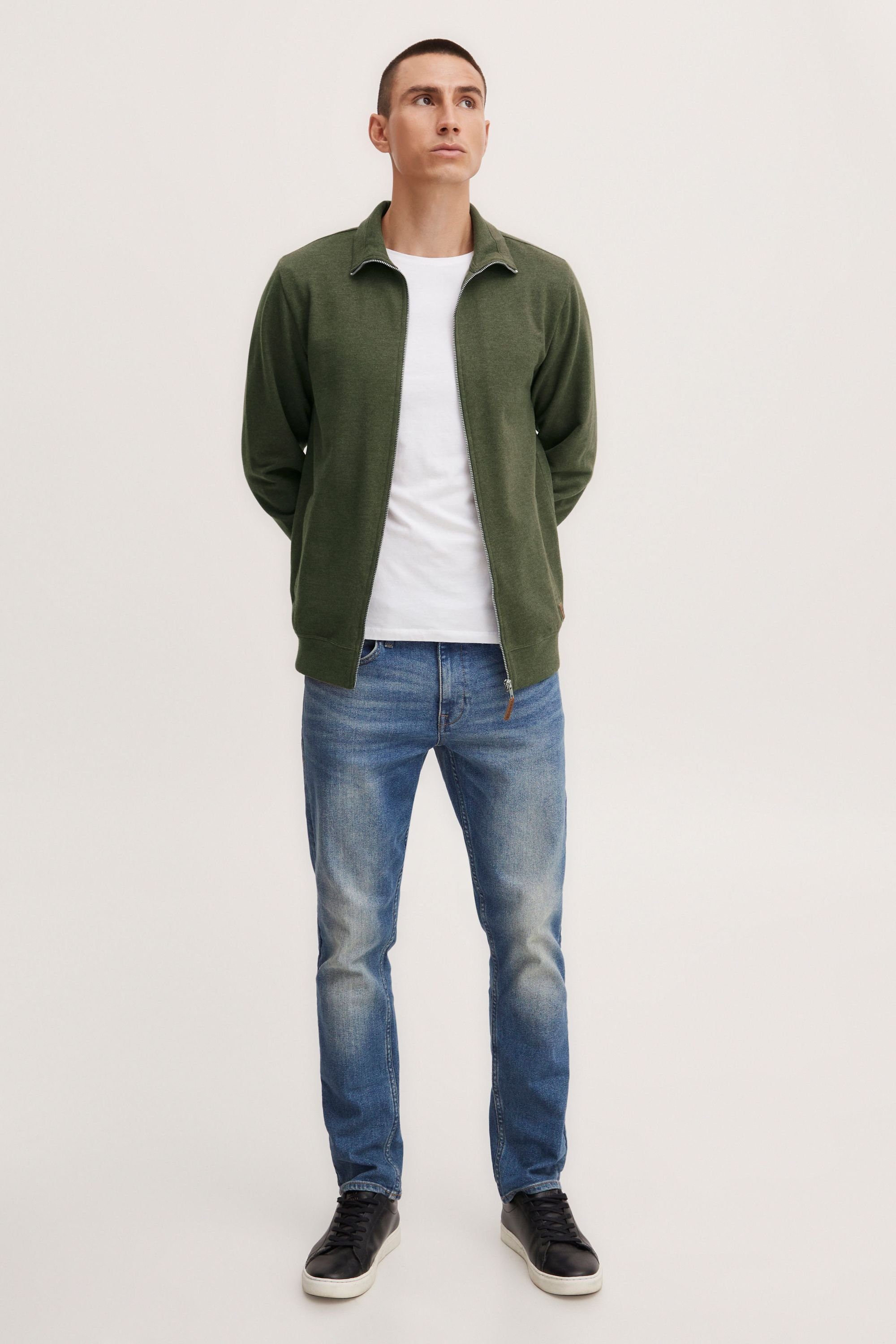 Blend Kapuzenpullover BHAlio Sweatshirtjacke mit zwei Eingriffstaschen