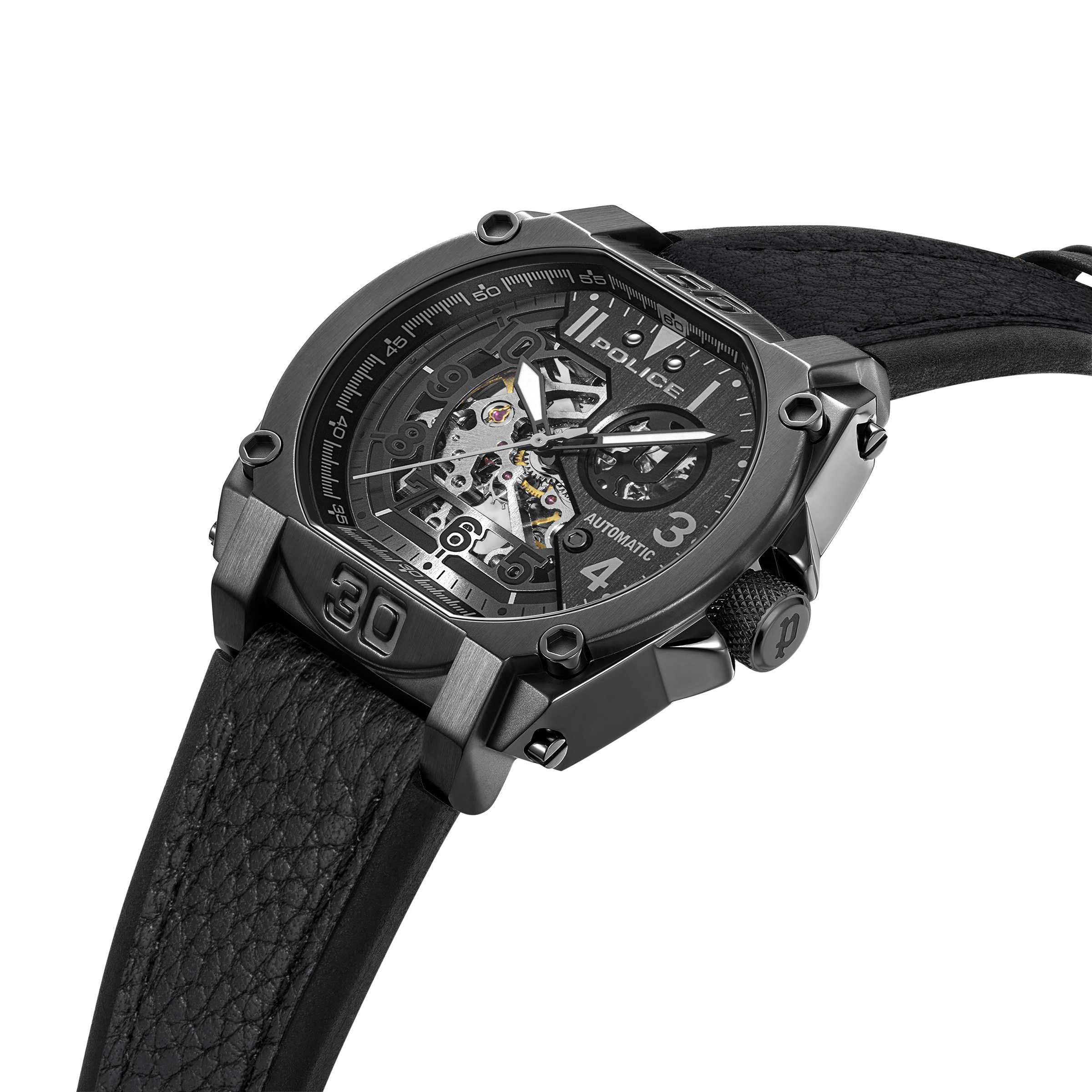 Police Automatikuhr Automatikuhr Automatikuhr 100% Edelstahl 51 günstig online kaufen