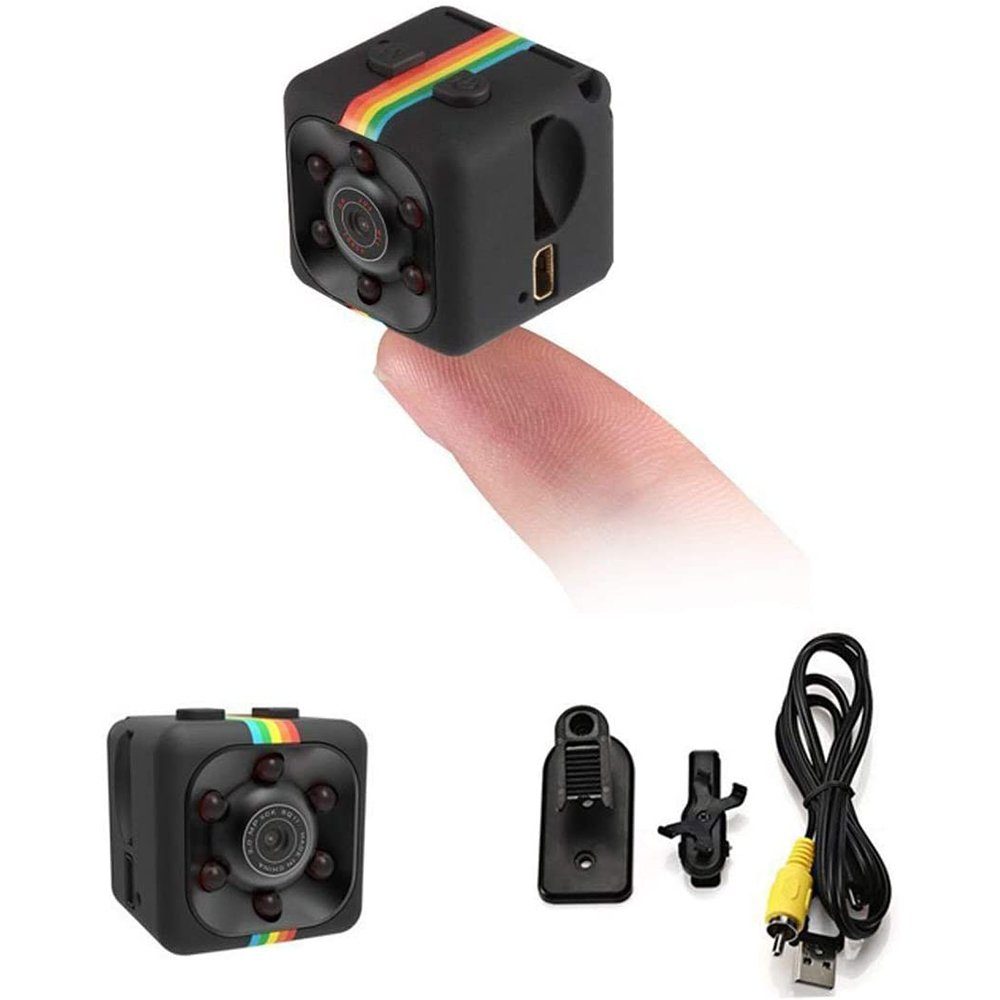 longziming »Mini Spy Hidden Camera, Full HD 1080P Mini Car Hidden DV DVR Camera  Spy Dash Cam IR Night Vision (Black)« Indoor Kamera