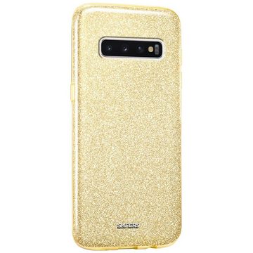 CoolGadget Handyhülle Glitzer Glamour Hülle für Samsung Galaxy S10 Plus 6,4 Zoll, Slim Case mit Glossy Effect Schutzhülle für Samsung S10+ Hülle