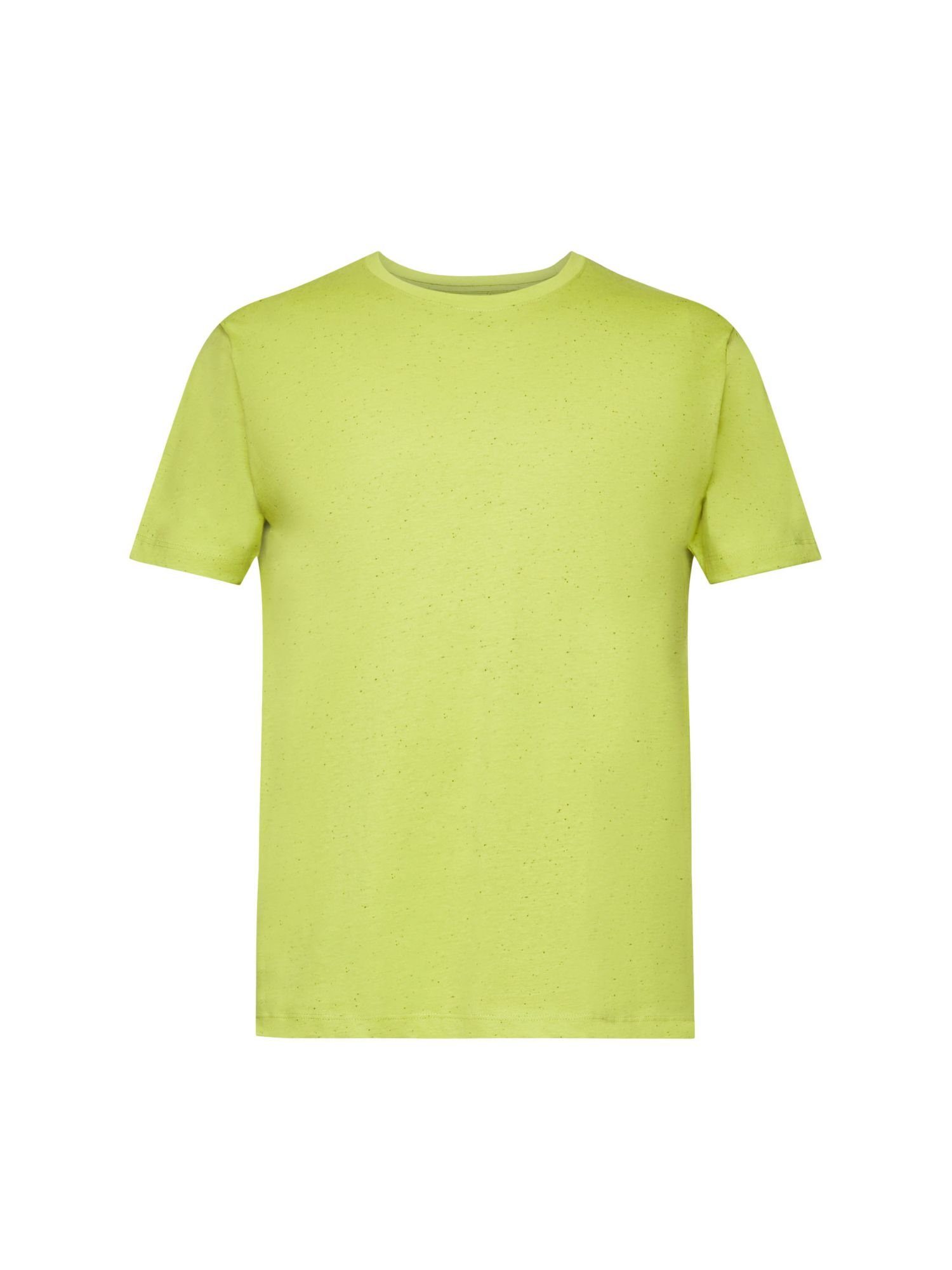 edc by Esprit T-Shirt T-Shirt aus Jersey in Sprenkel-Optik (1-tlg) LEAF GREEN