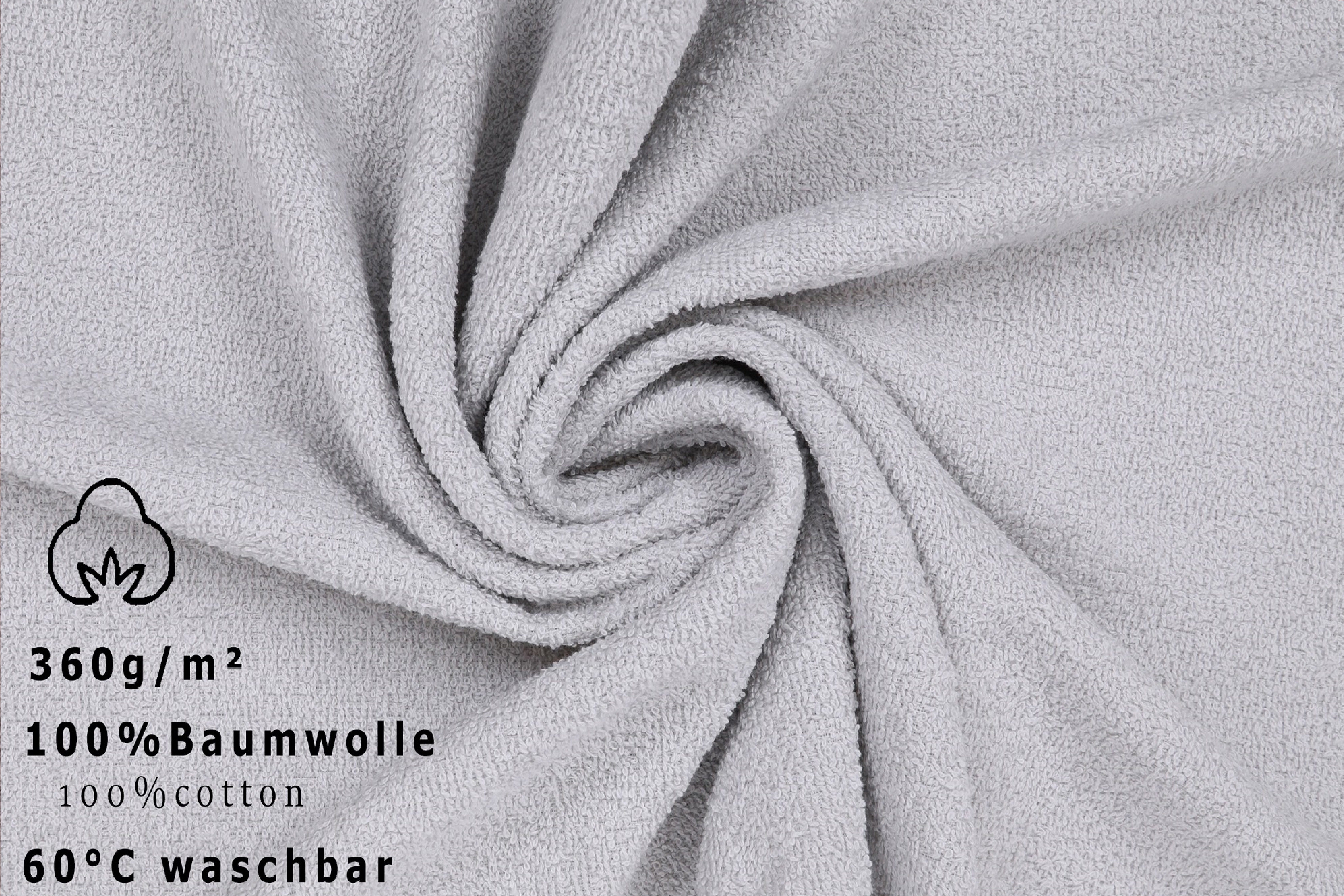 Baumwolle, Saunatuch Größe Baumwolle 100% XXL silbergrau Berlin 200 Saunatuch Betz x 70 cm 100% groß