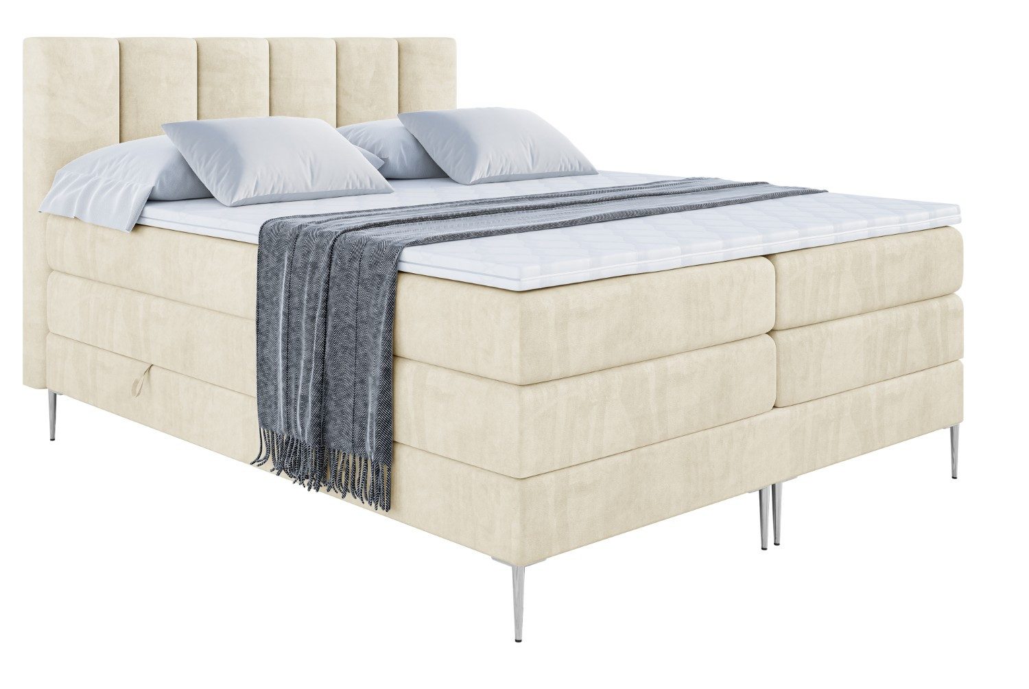 ALTDECOR Boxspringbett BOXI1-F KING (Multipocket-Matratze H4, günstig online kaufen