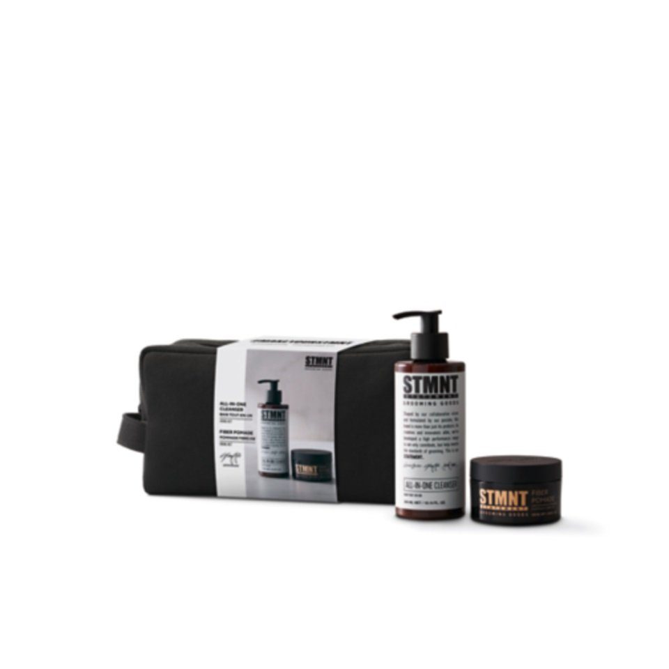 + All-in-One 2-tlg., Fiber Staygold Haarpflege-Set Pomade, STMNT und Set, Geschenkset, Schwarzkopf Haare Cleanser für Körper