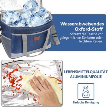 Clanmacy Picknickkorb Kühltasche Isotasche Isoliertasche Lebensmittel coolerbag Kühlbox