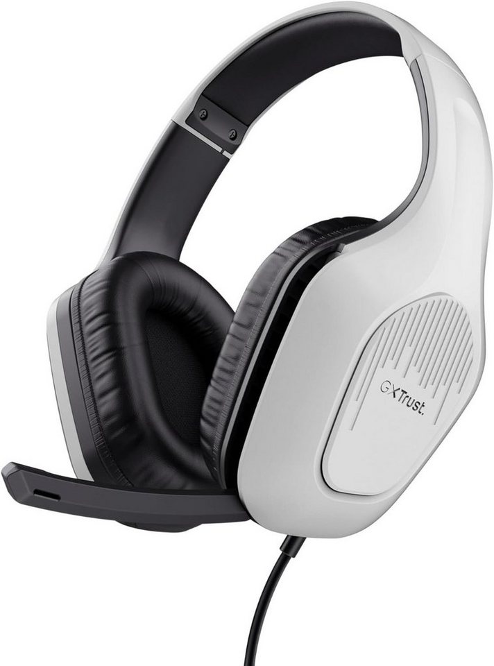 Trust Gaming GXT 415PS Zirox Gaming-Headset (Leistungsstarke 50-mm-Treiber,  Verstellbarer Kopfbügel, Federleicht, Mit Kabel, Spitzenklang Komfort,Sound  und Steuerung für ultimatives Spielerlebnis)