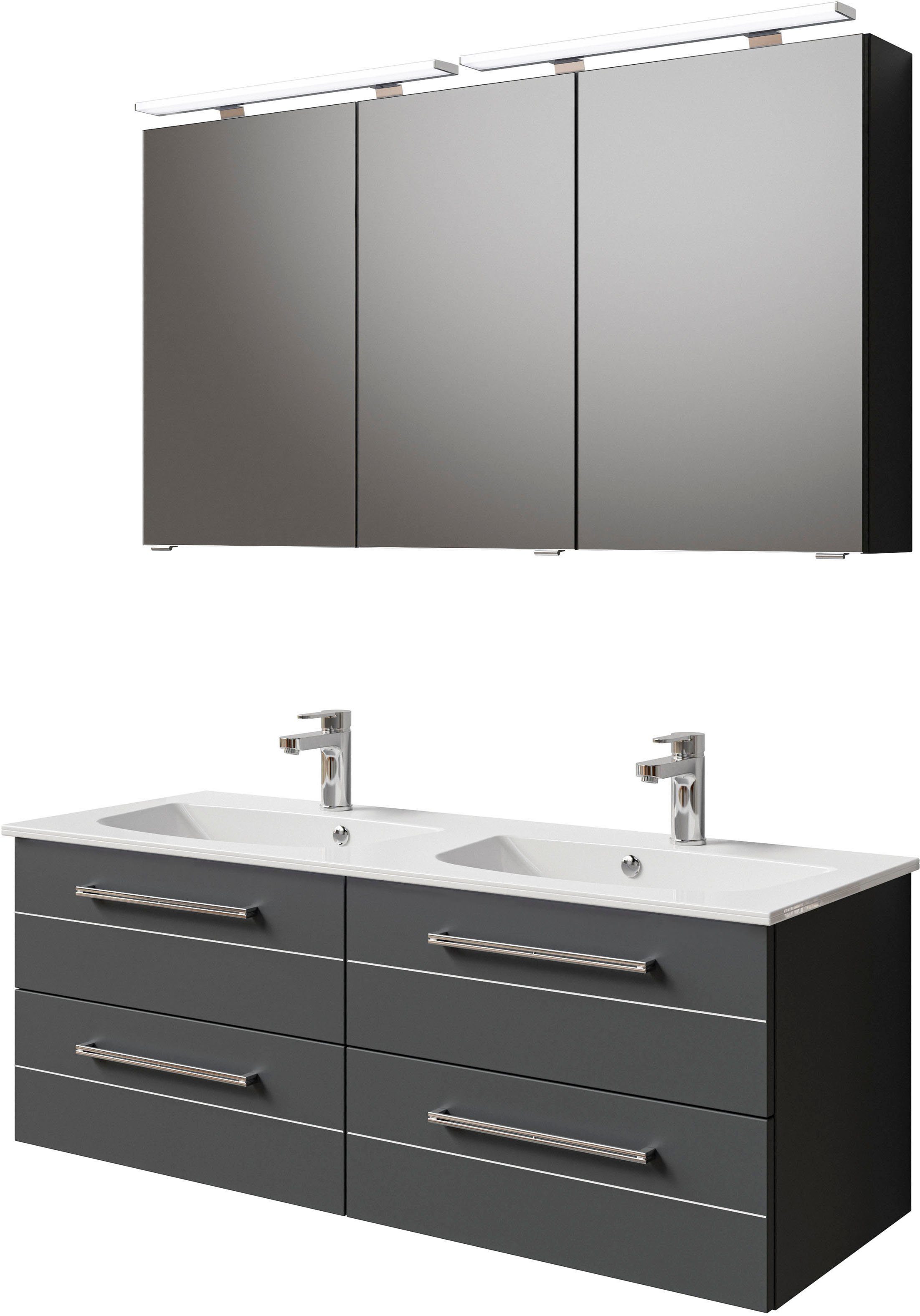Saphir Badmöbel-Set Serie 6025 2-teilig Mineralmarmor-Waschtisch günstig online kaufen