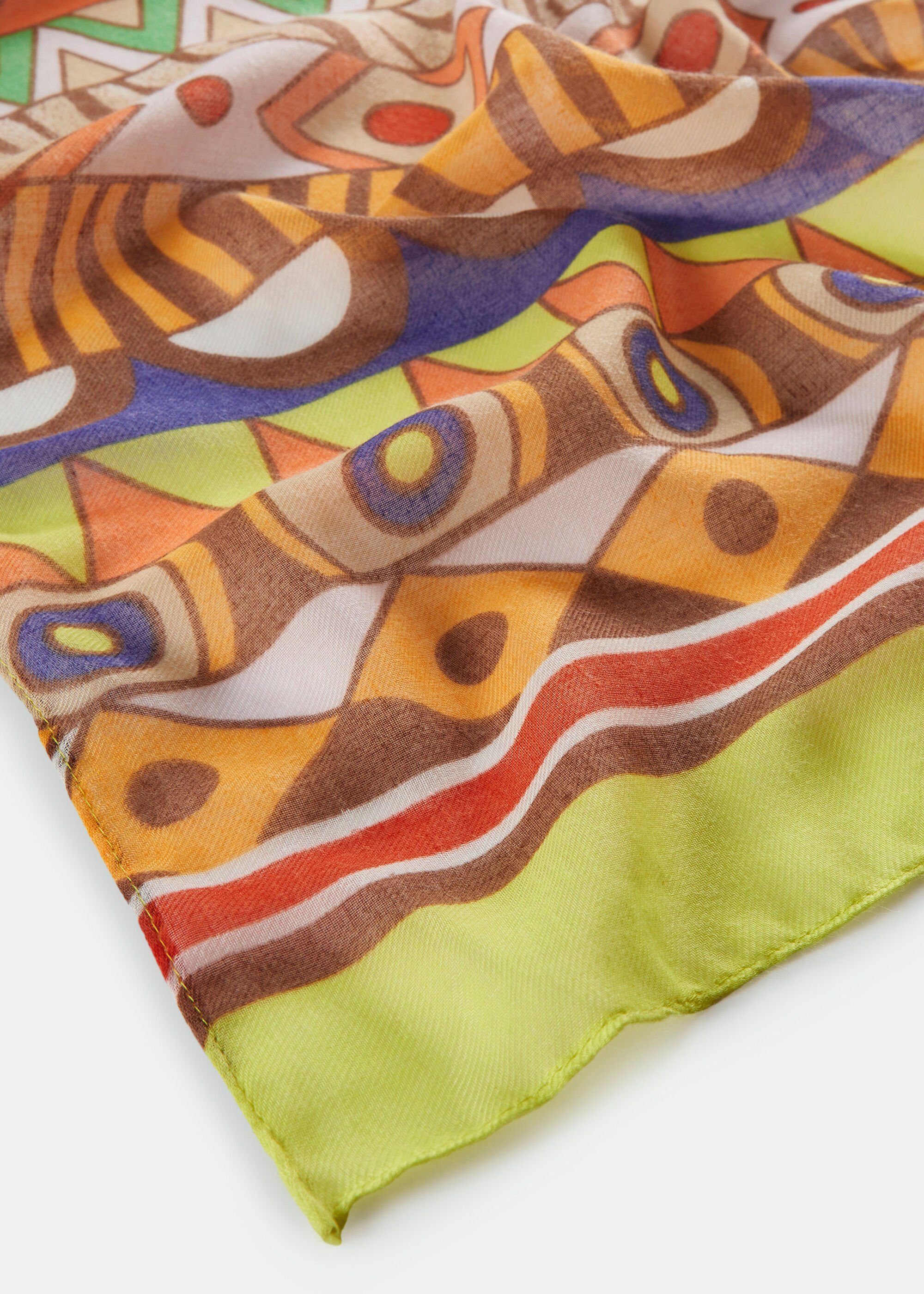Codello Nachhaltiger Multicolor-Muster grafischem mit Modeschal Ethno-Schal