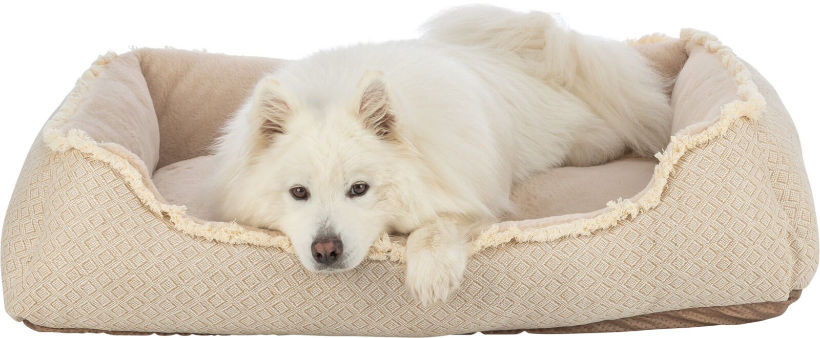 TRIXIE Hundebett Bett Boho - beige - 60 × 50 cm