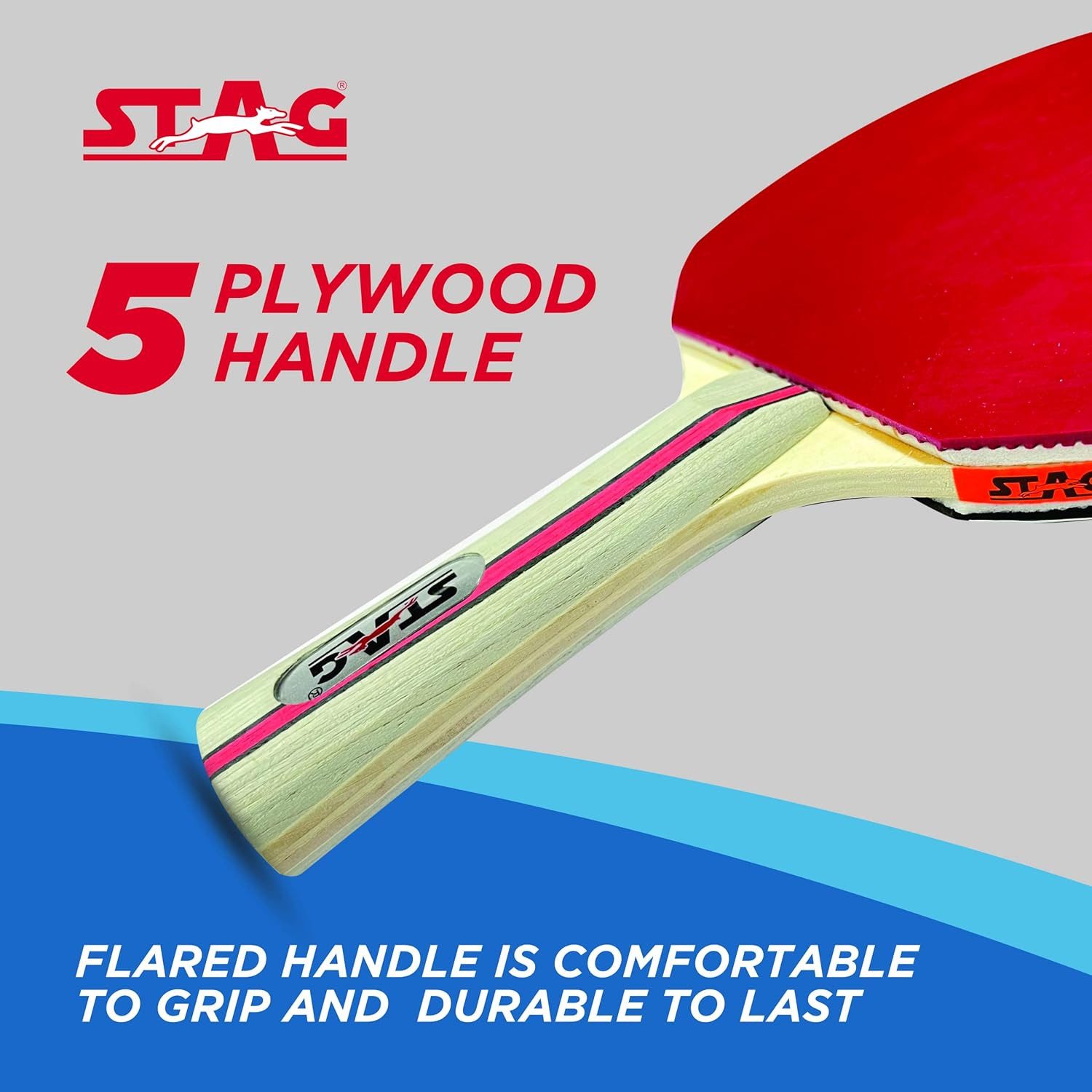 STAG ICONIC PRIVATE LIMITED Tischtennisschläger Iconic Tournament Professionelles Tischtennis-Set (Für Männer und Jungen, All-in-One-Spielset), Geringes Gewicht und bequemer Griff