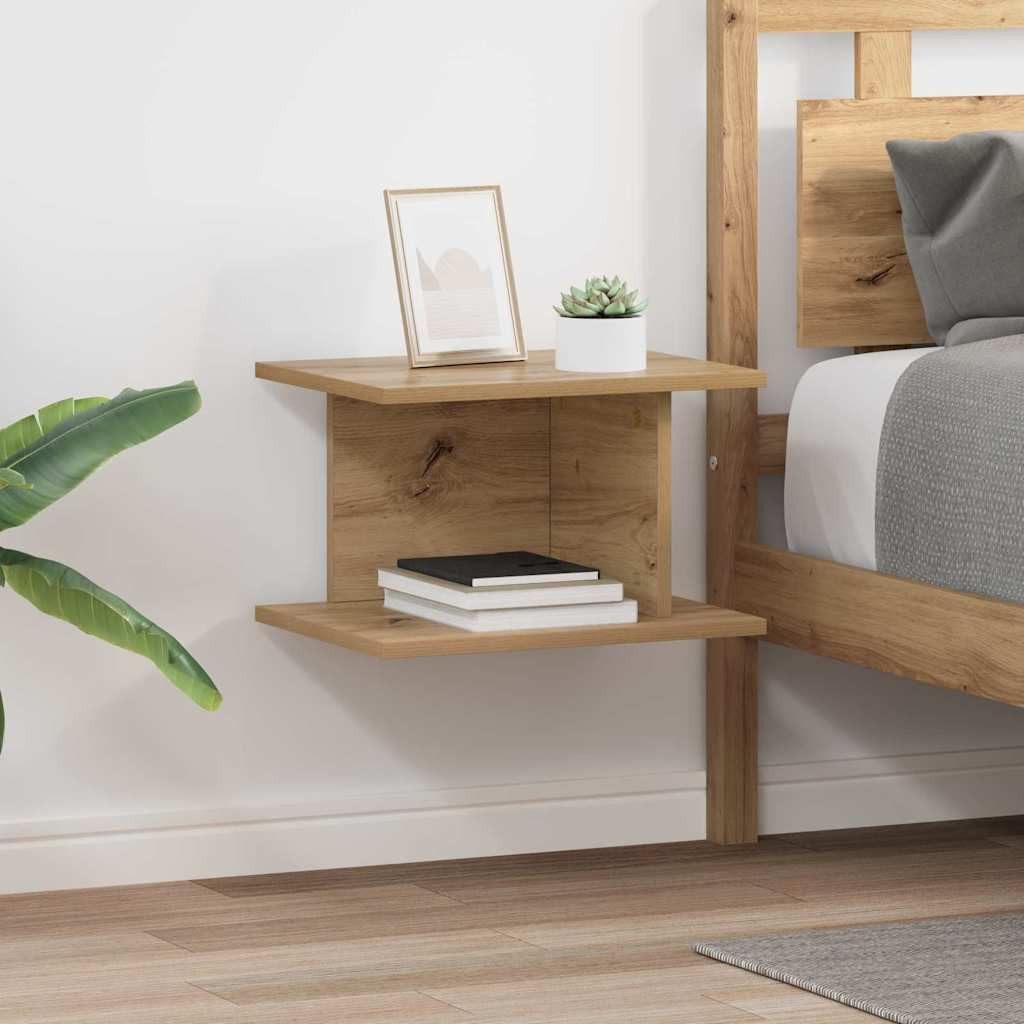 vidaXL Nachttisch Nachttisch 2 stk. Artisan-Eiche 40 x 30 x 25 cm Holzwerkstoff (2-St)
