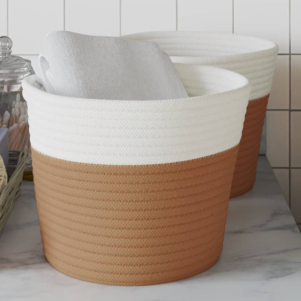 furnicato Aufbewahrungskorb Aufbewahrungskörbe 2 Stk. Braun günstig online kaufen