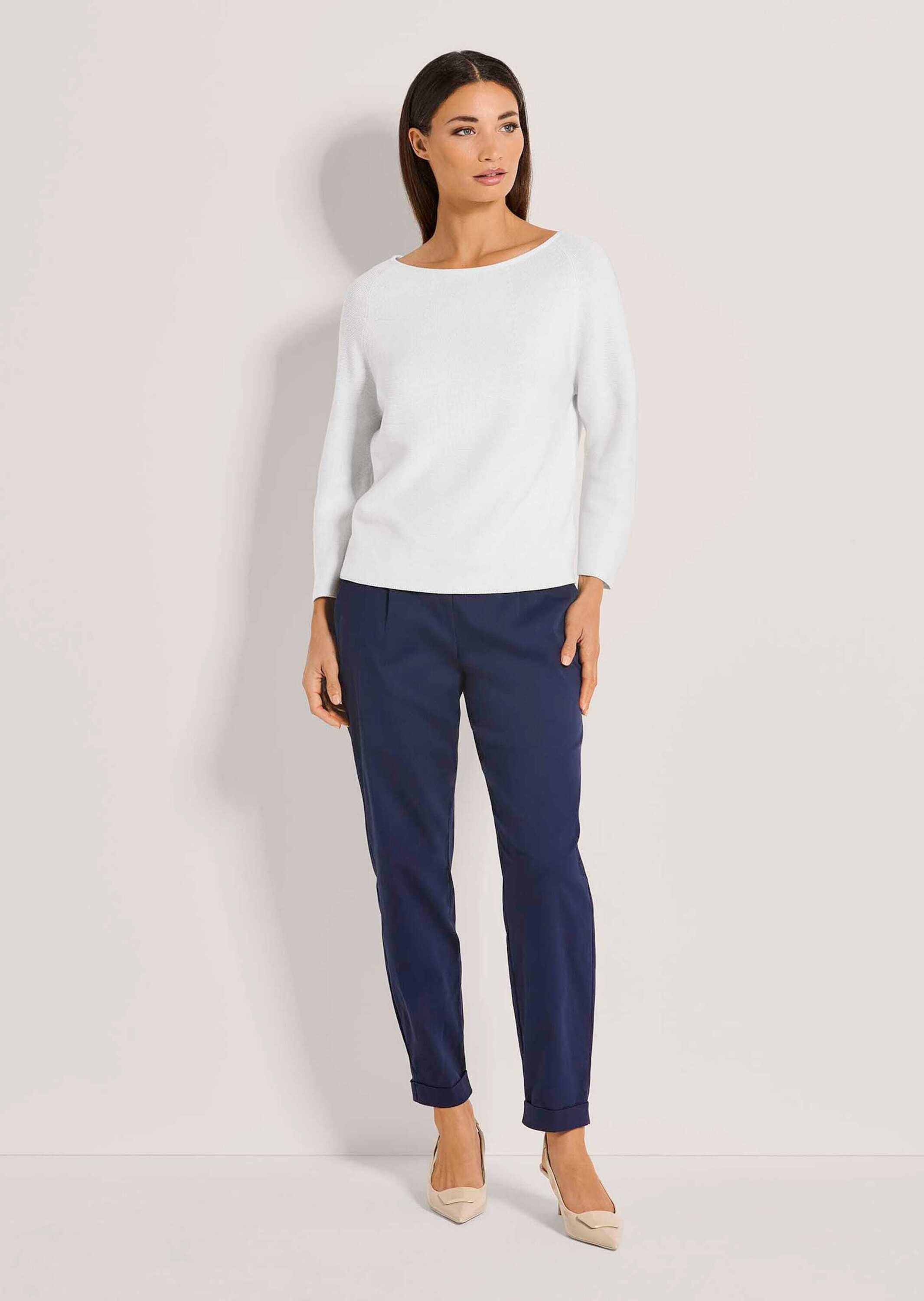 MADELEINE Strickpullover Pullover in modischer Kurzform günstig online kaufen