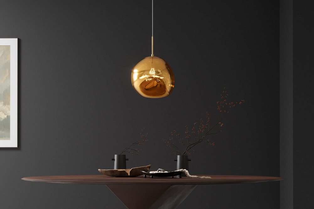 riess-ambiente Hängeleuchte LIQUID DIAMOND 20cm gold – Kugelleuchte aus Gla günstig online kaufen