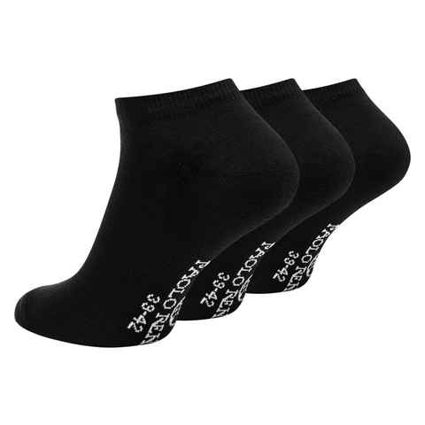 Paolo Renzo Sneakersocken für Herren und Damen (3-Paar) Atmungsaktive Unisex Sneaker Socken aus hochwertiger Baumwolle