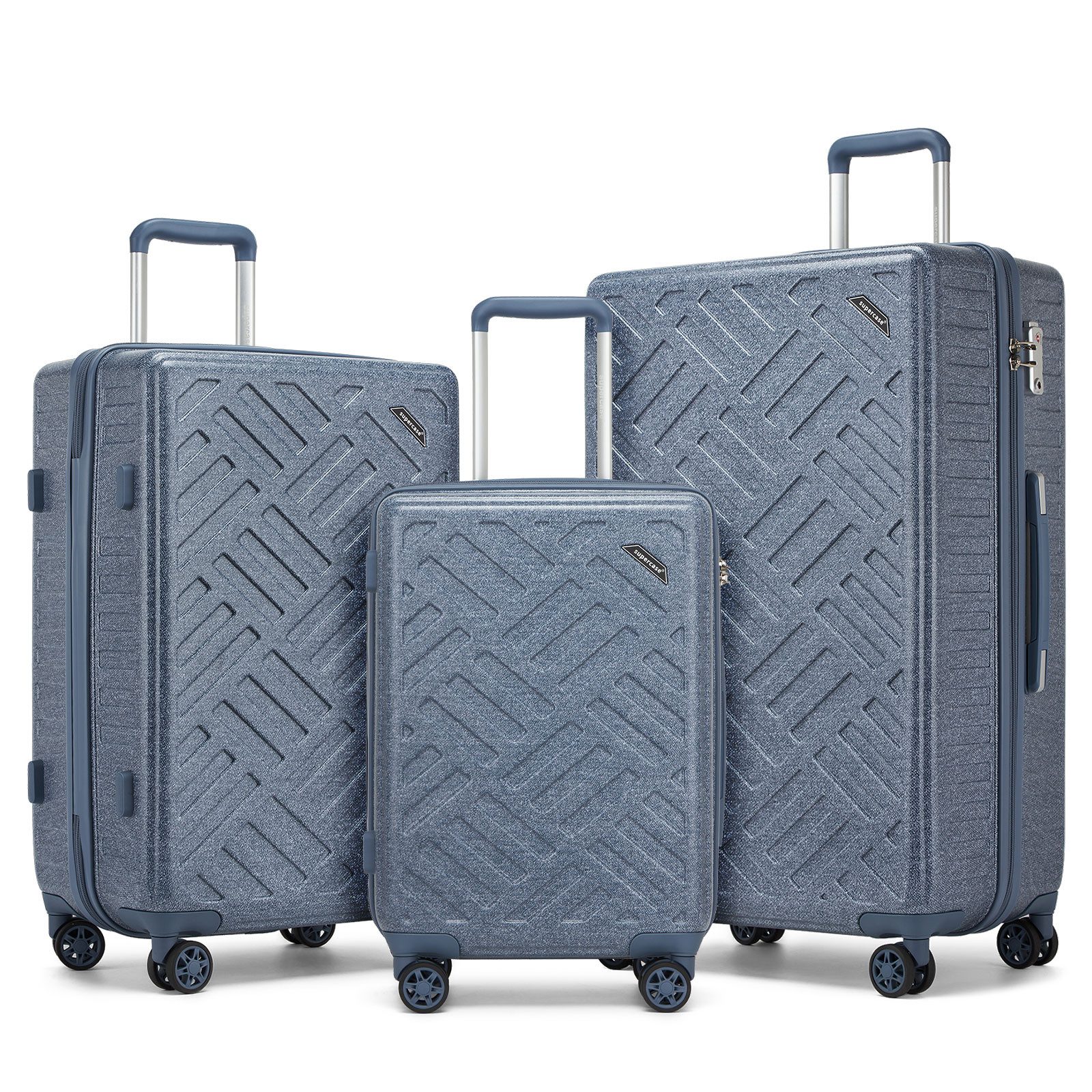 Supercase Trolley Leichter Hartschalenkoffer mit 4 günstig online kaufen