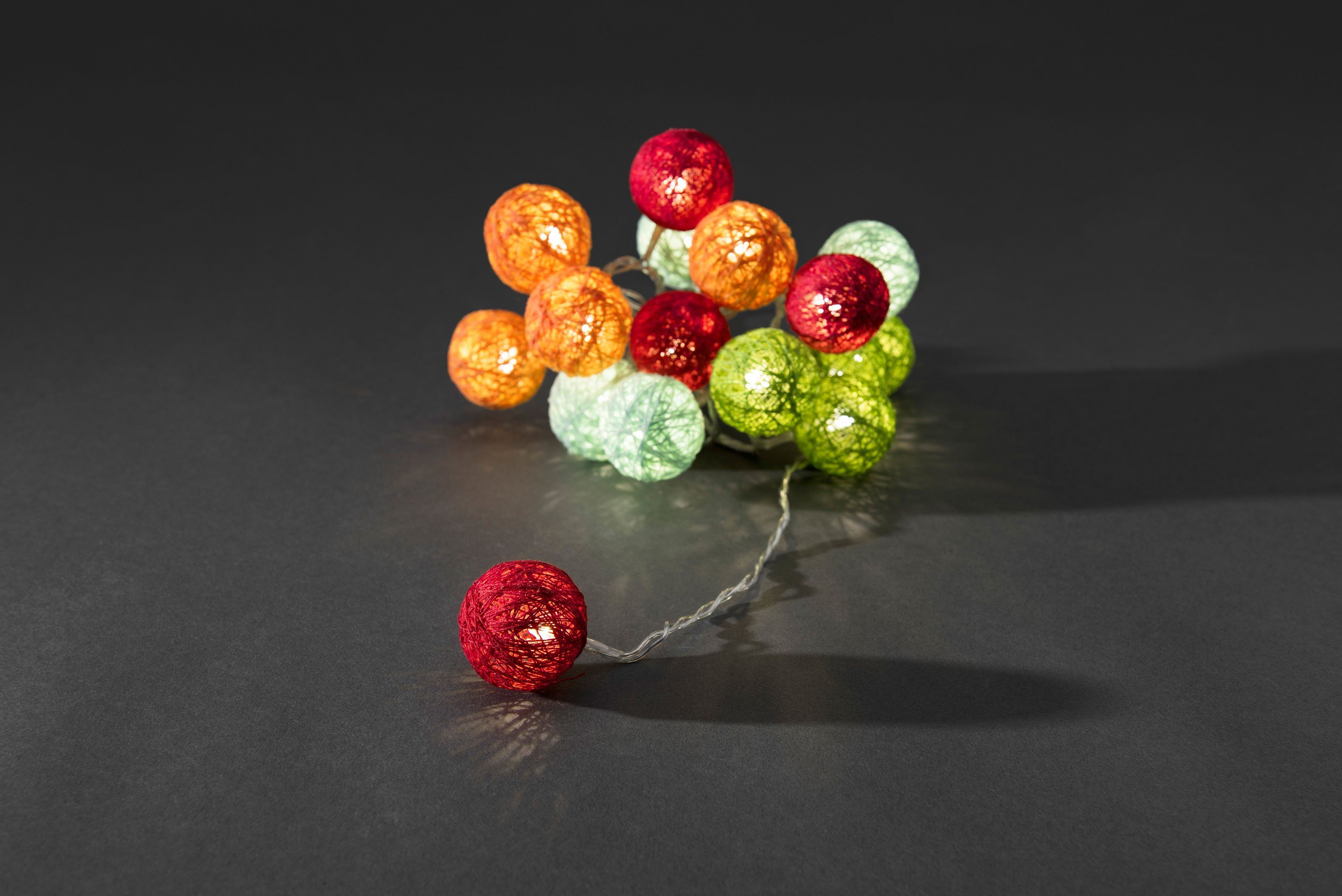 KONSTSMIDE LED-Lichterkette Weihnachtsdeko, 16-flammig, LED Dekolichter, günstig online kaufen
