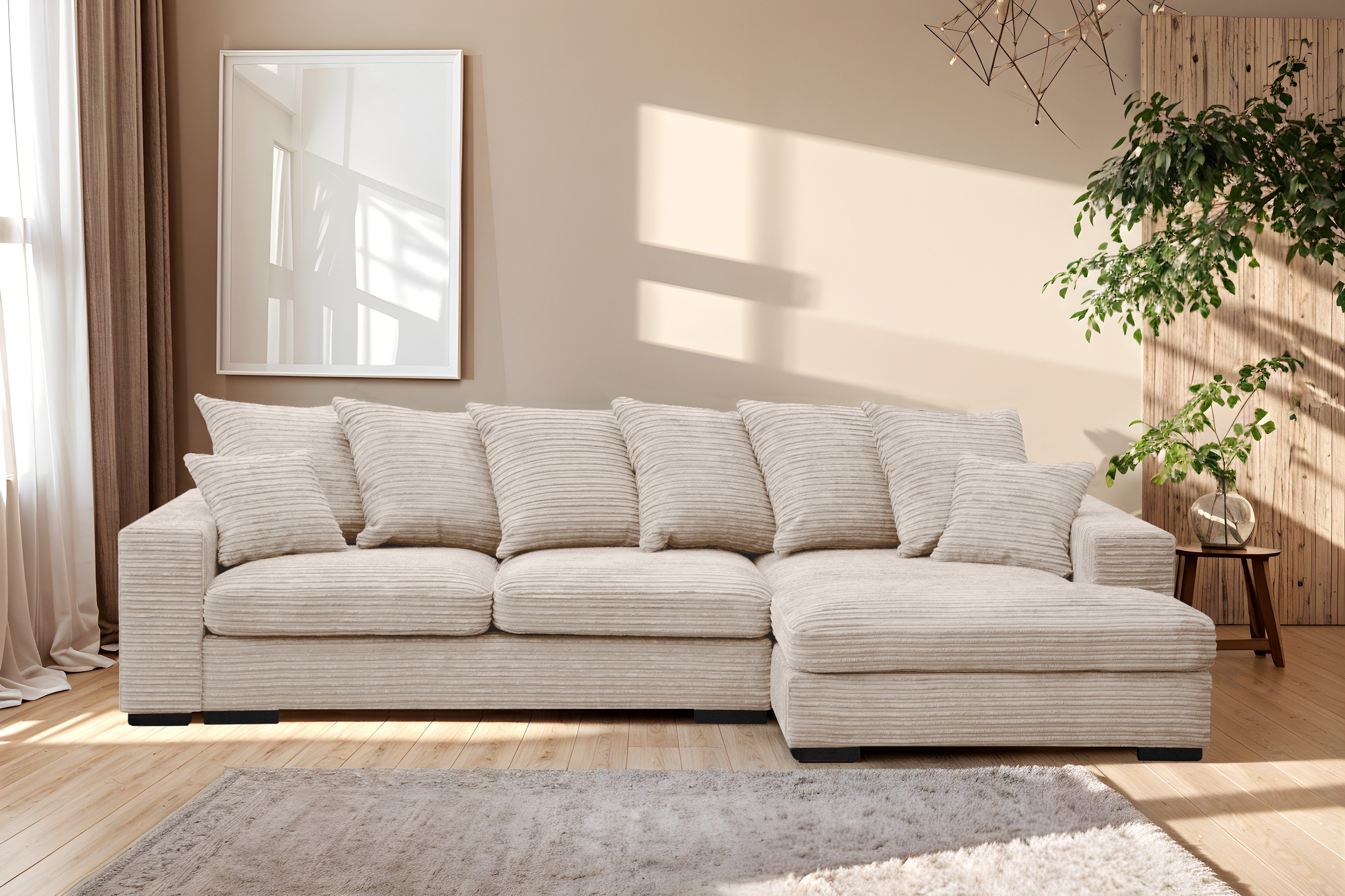 Kaiser Möbel Ecksofa Sofa L-form, Couch günstig online kaufen